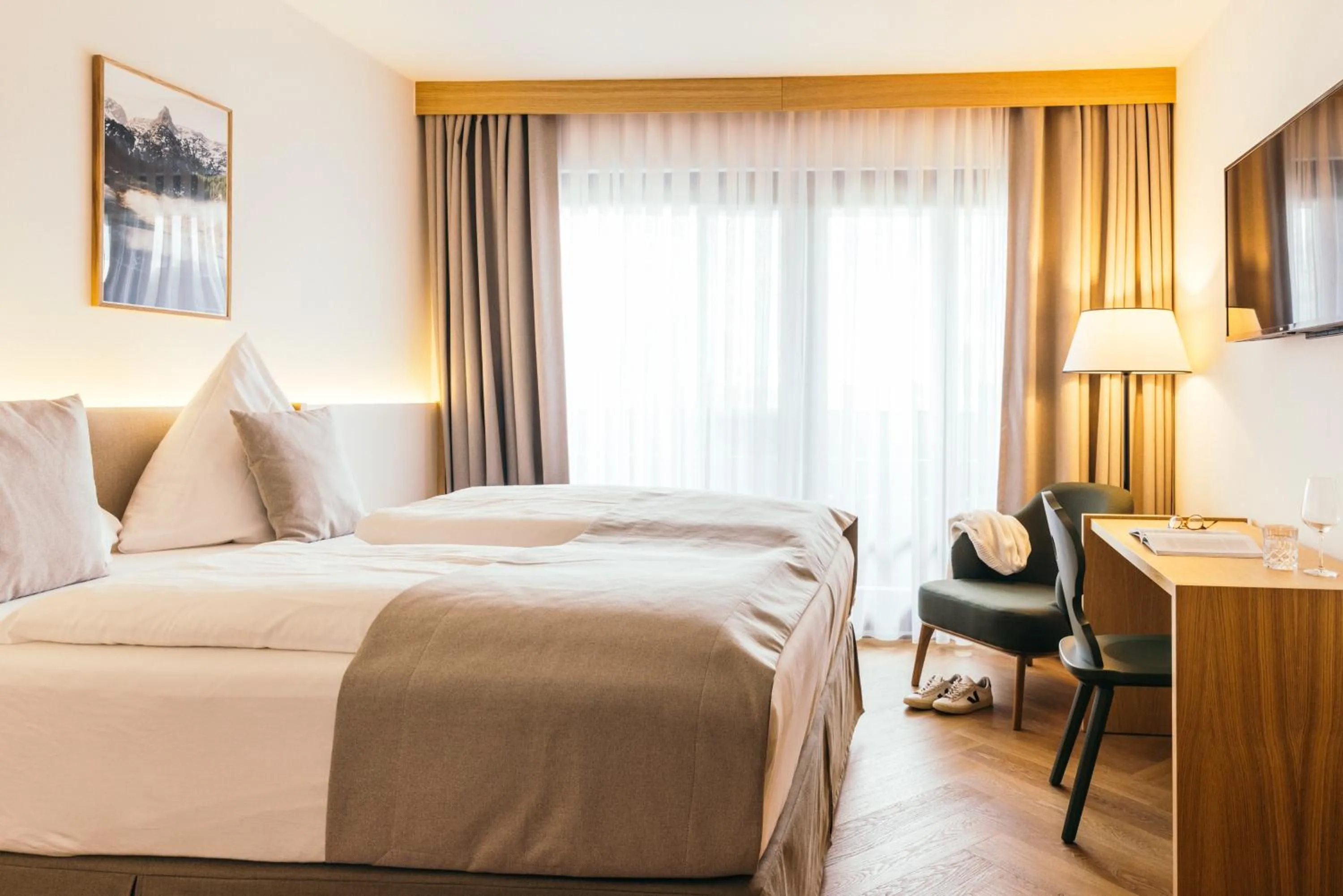 Bed in Garden Hotel Reinhart