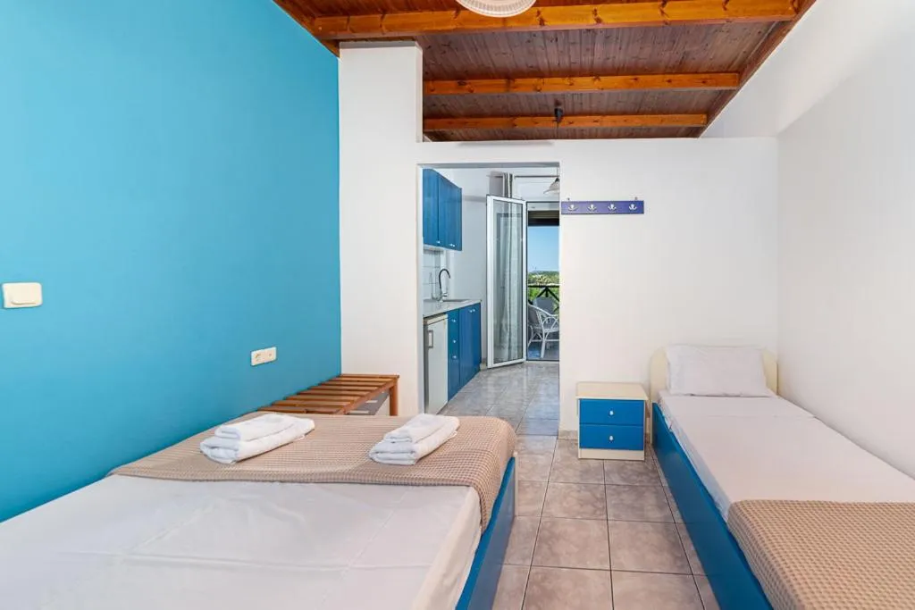 Photo of the whole room, Bed in Troulis Seaside