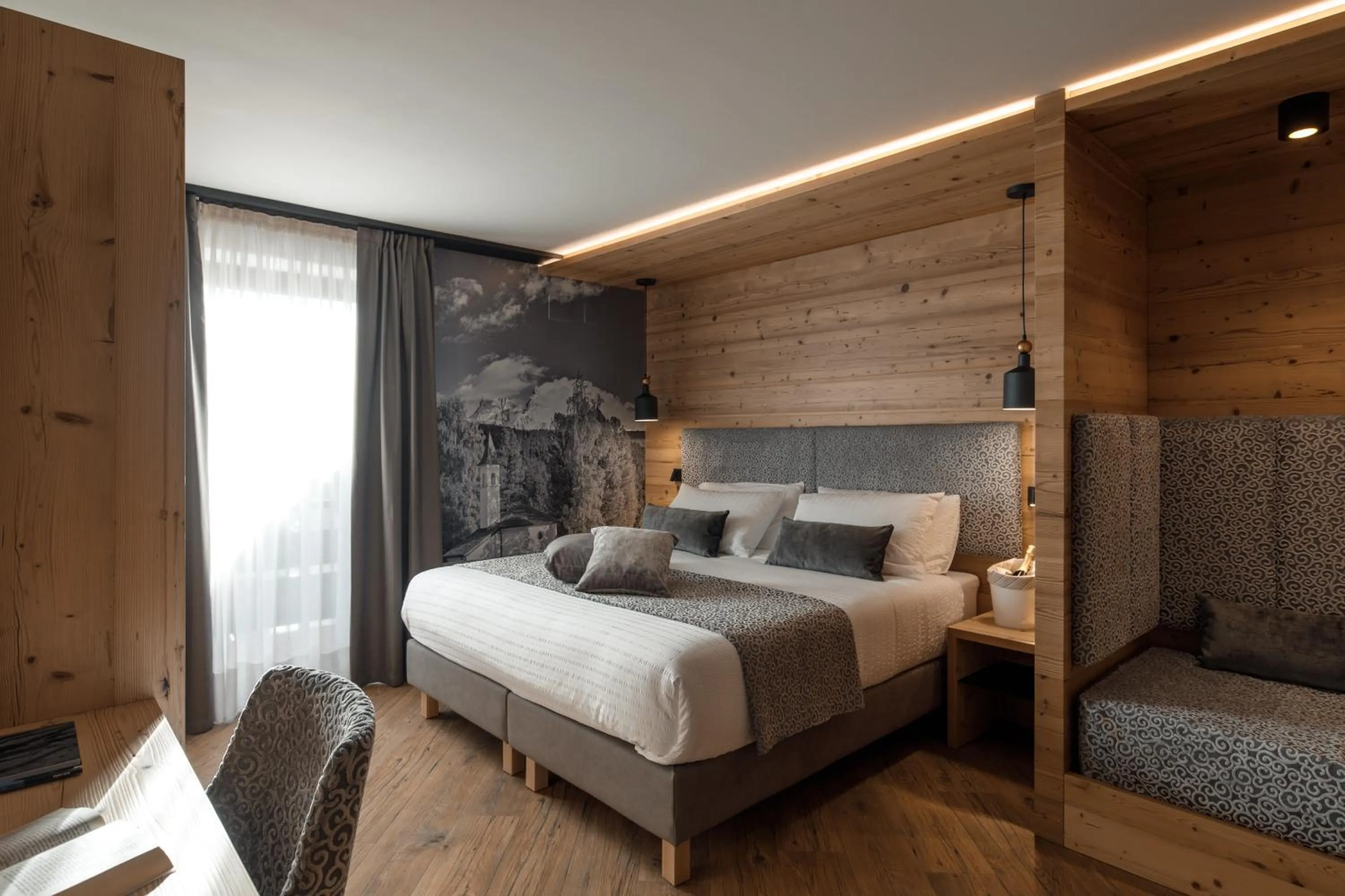 Bed in Hotel Belvedere