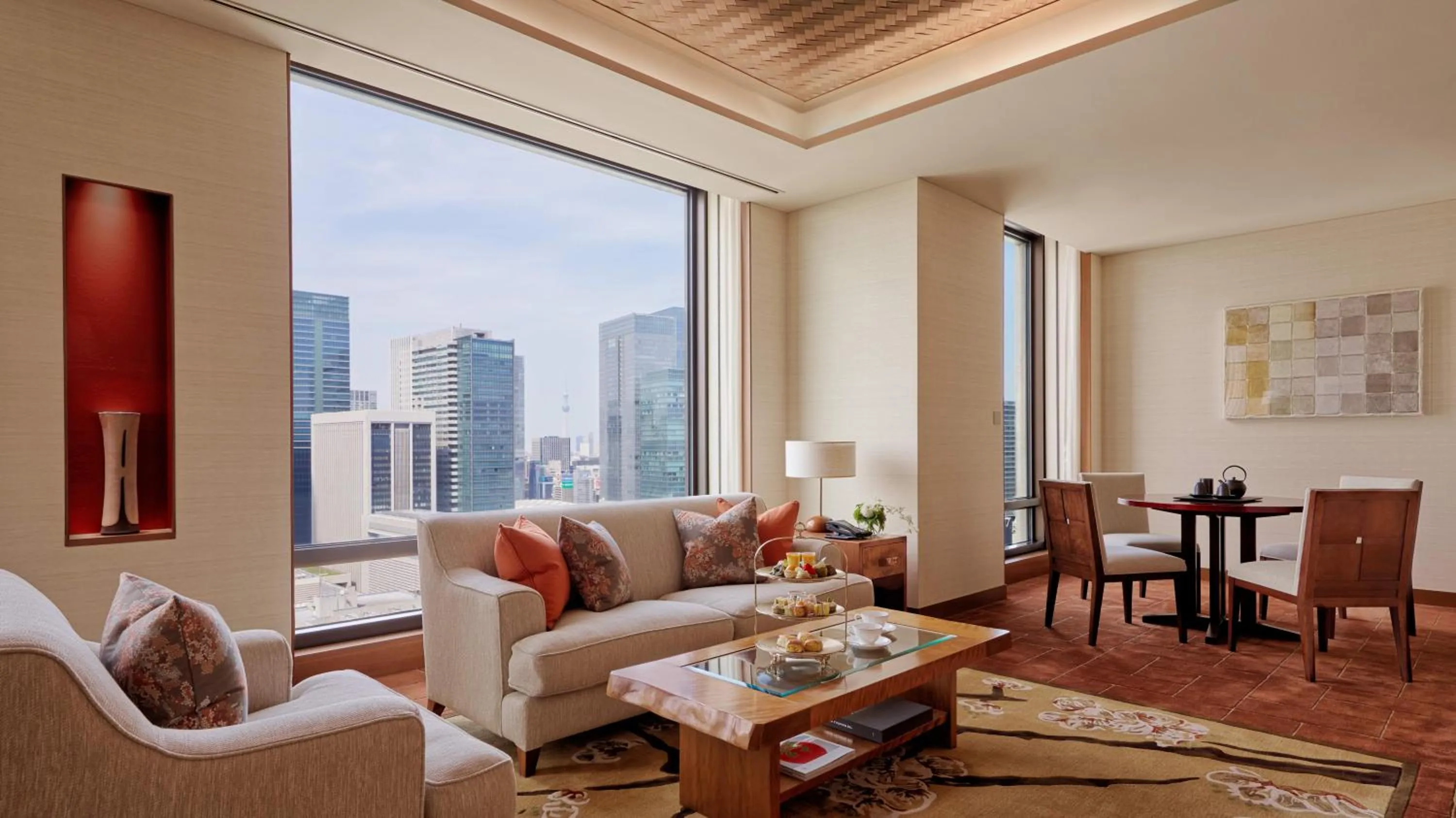 Living room in The Peninsula Tokyo