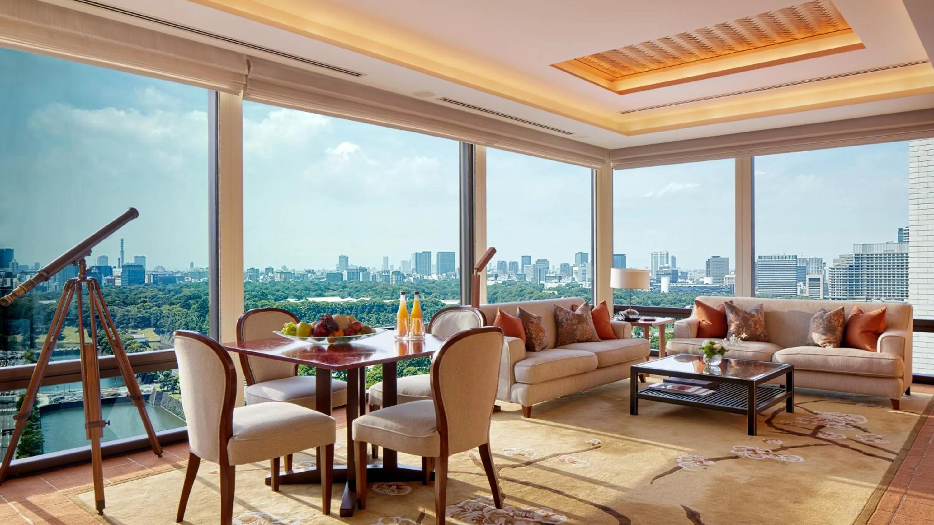 Living room in The Peninsula Tokyo