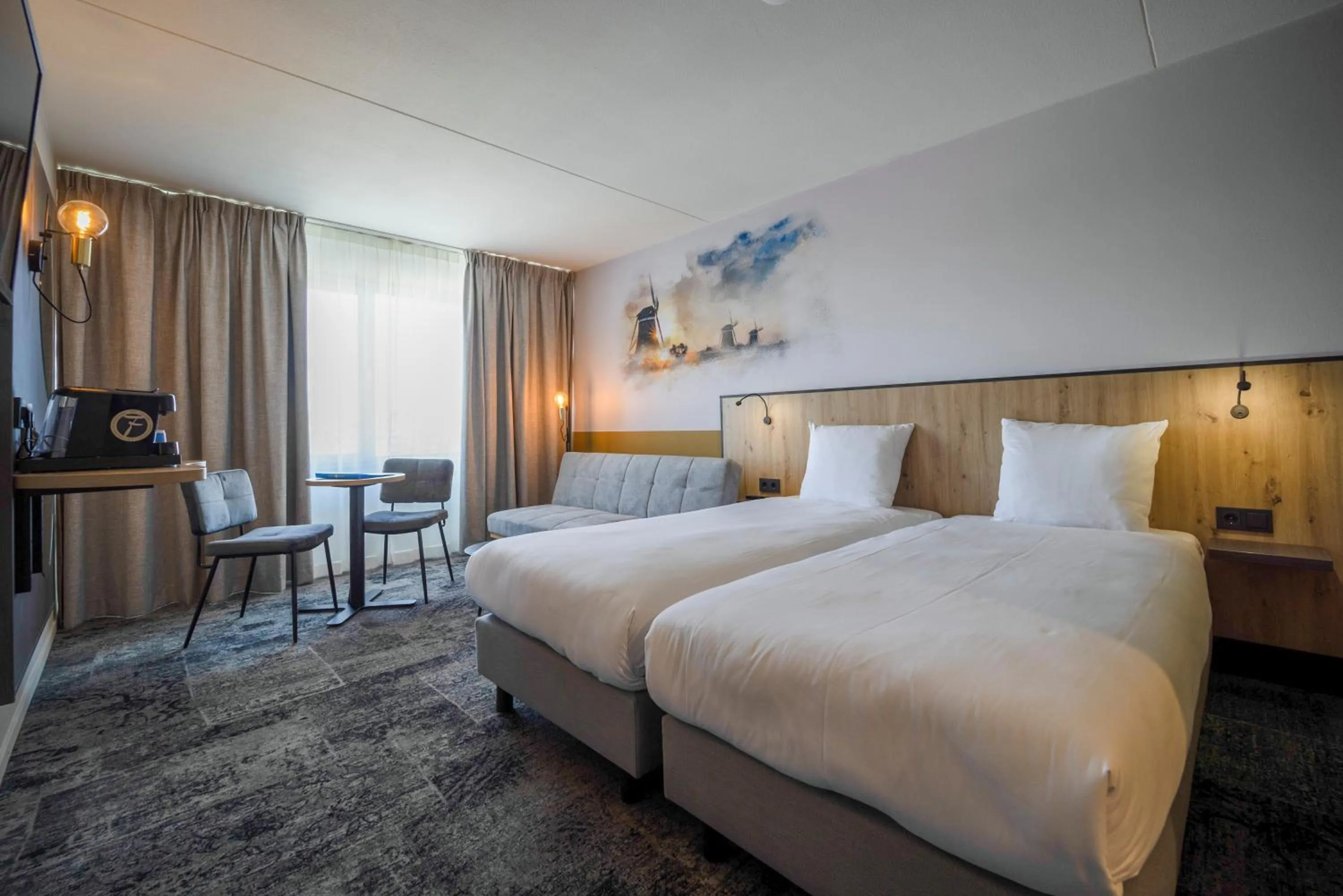 Photo of the whole room, Bed in Fletcher Hotel-Restaurant Leidschendam – Den Haag