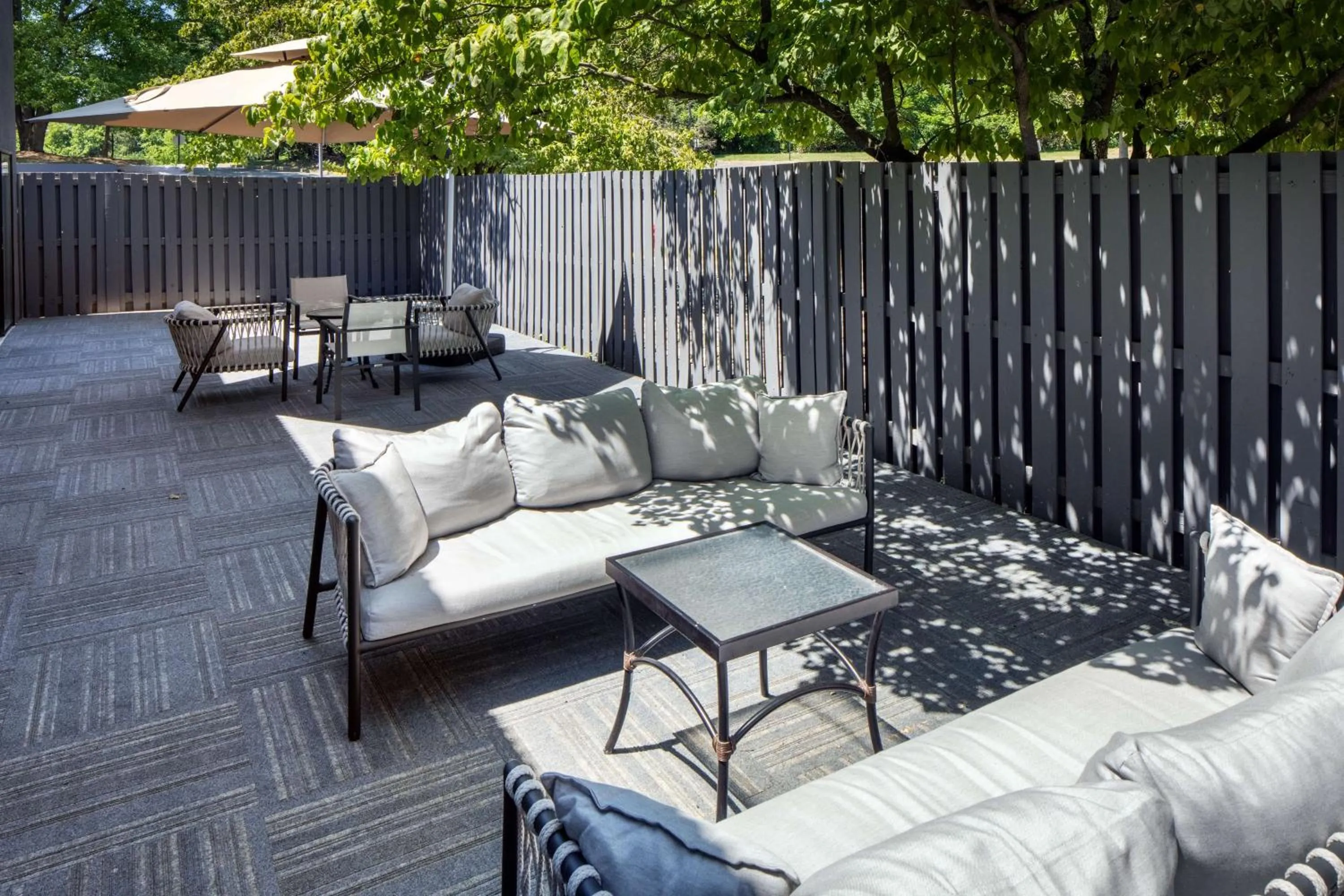 Patio in DoubleTree by Hilton Princeton