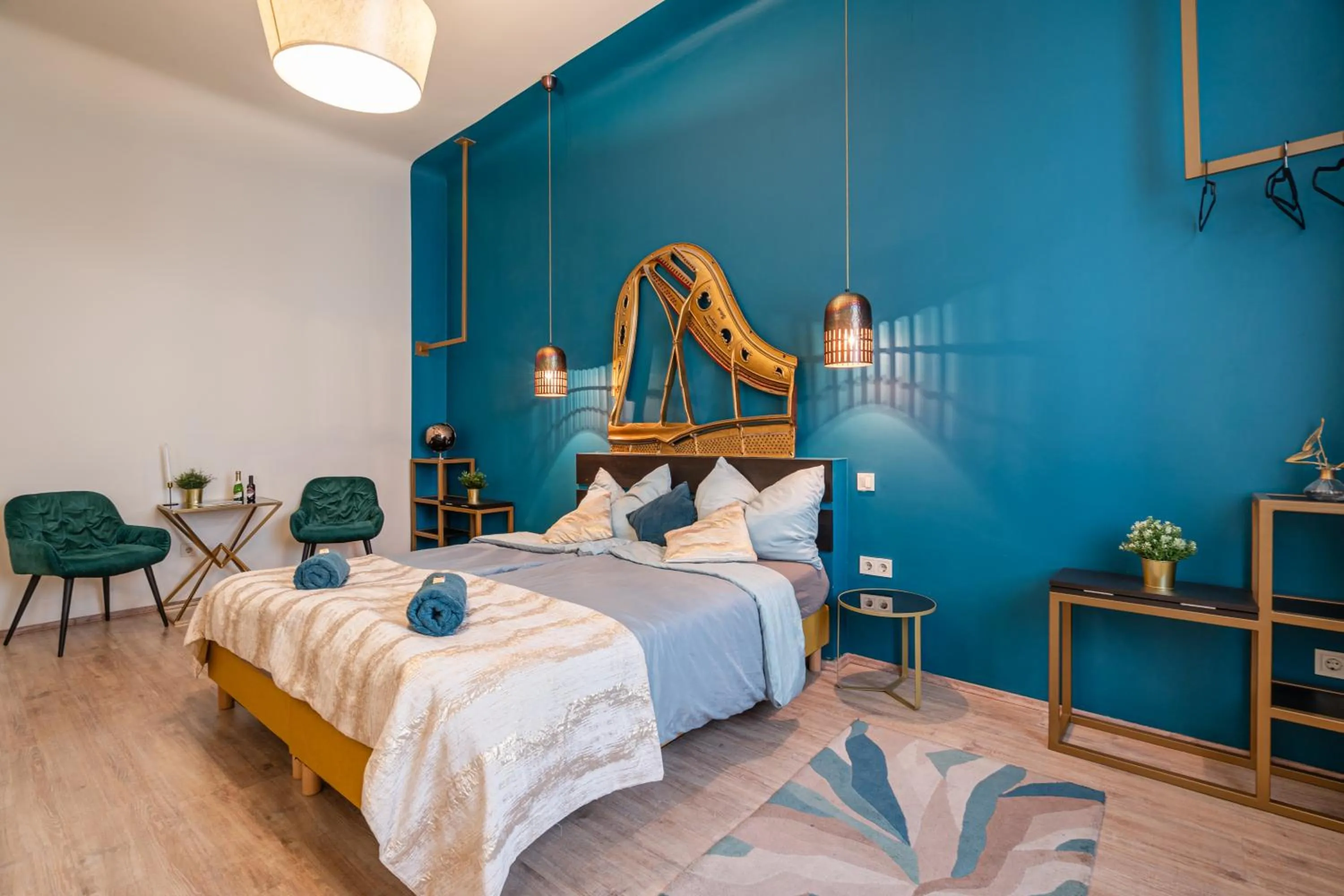 Bedroom, Bed in Park&Art Boutique Suites