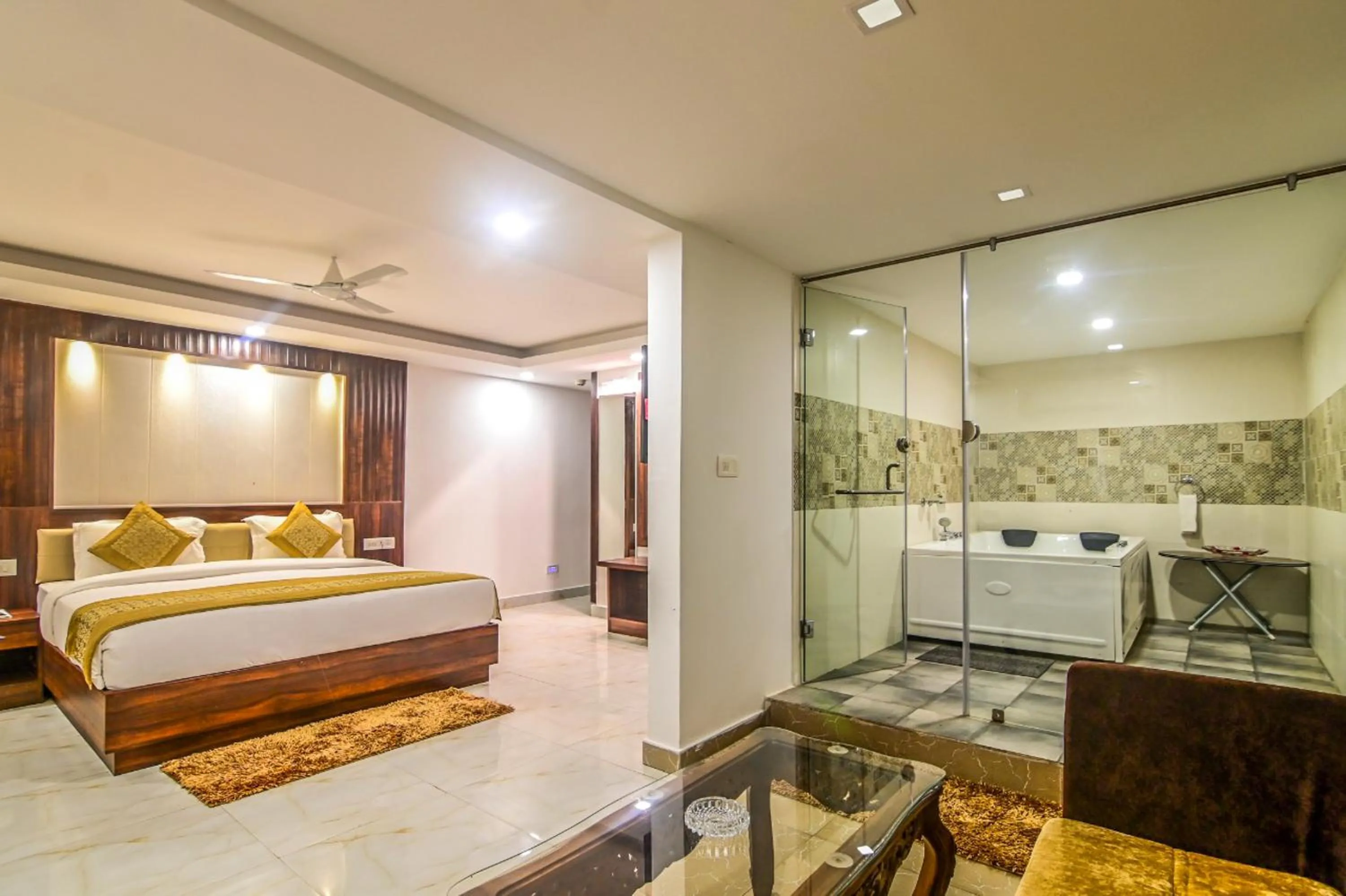 Bedroom, Bed in De Falcon Goa Beach Resort