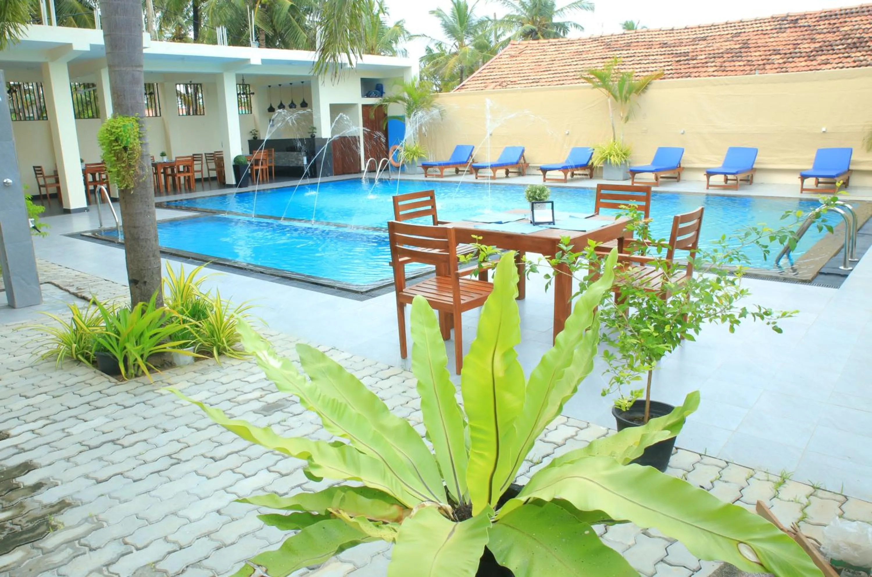 Swimming pool in The Ocean Pearl Hotel Negombo