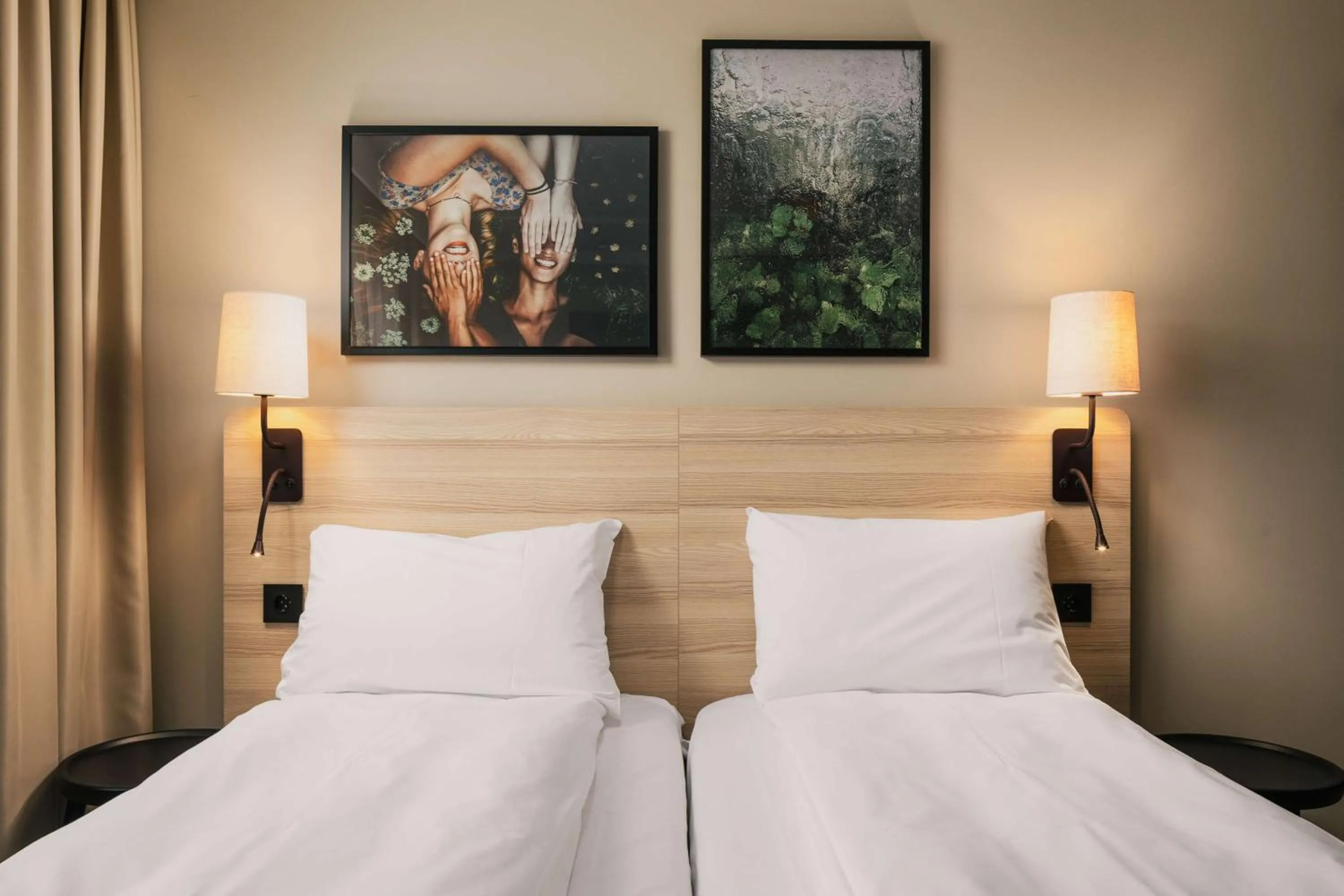 Bedroom, Bed in Scandic Gardermoen