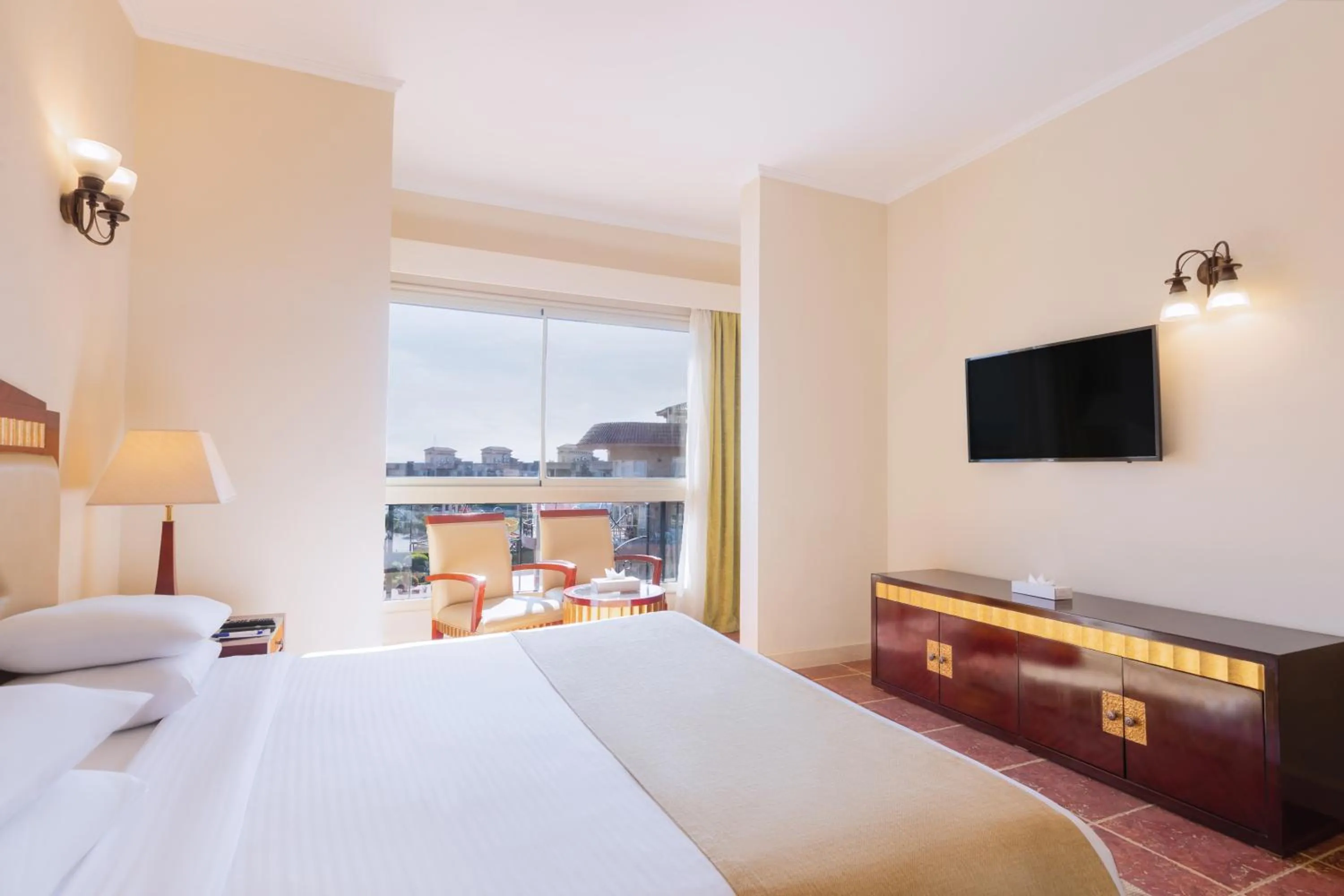 Bedroom, Bed in Coral Sea Beach and Aqua Park