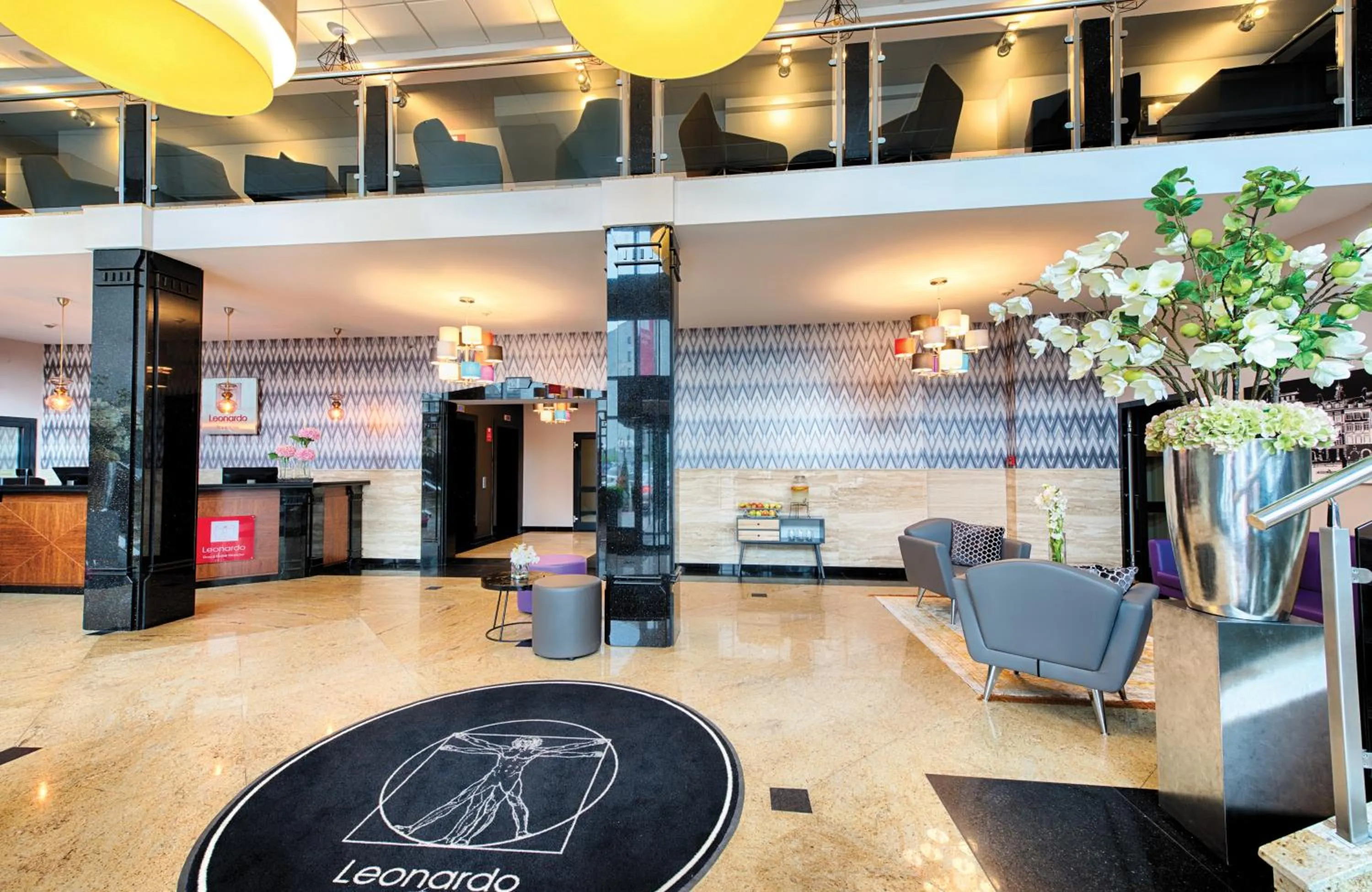 Lobby or reception in Leonardo Royal Hotel Warsaw