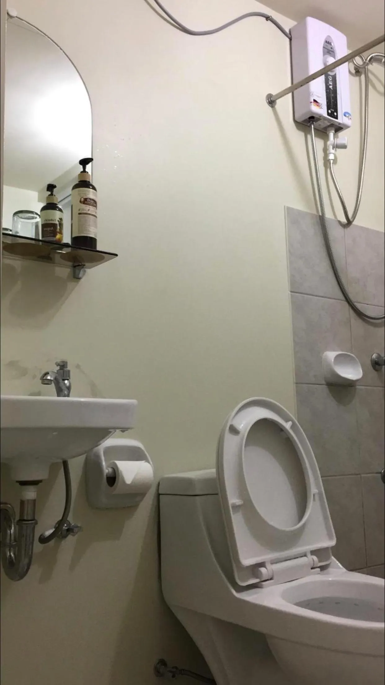 Shower in Staycation condo with pool near SM Tungko, Bulacan