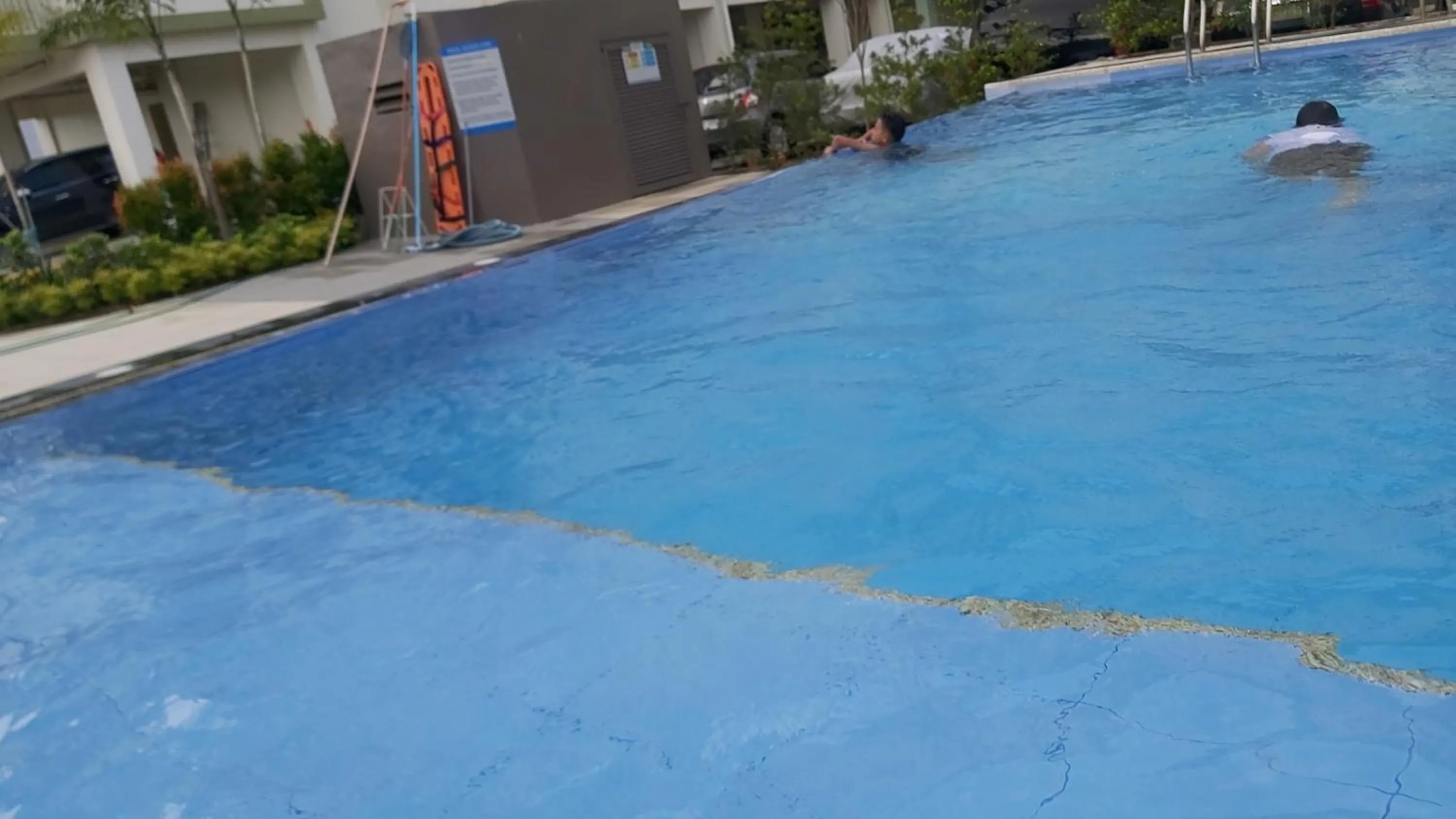 Swimming pool in Staycation condo with pool near SM Tungko, Bulacan