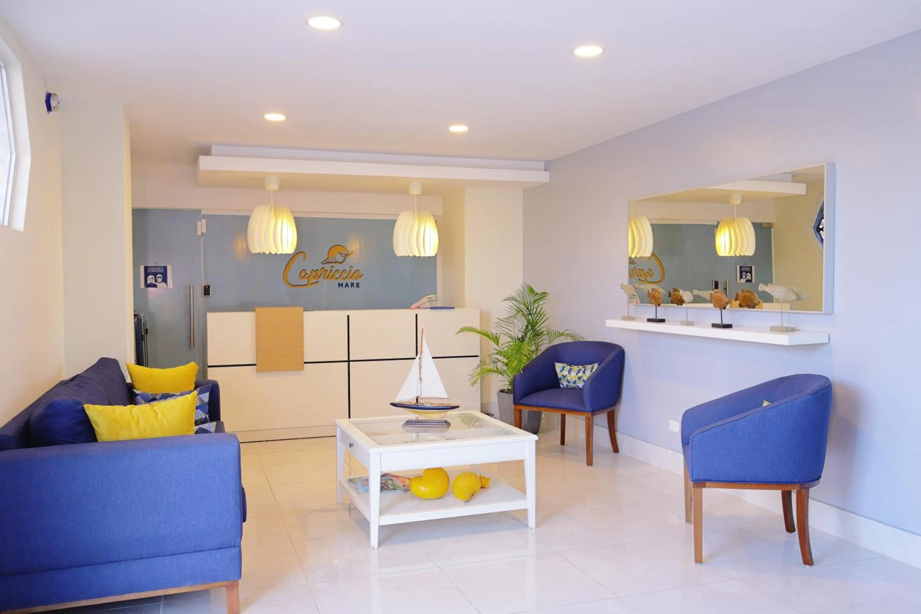 Seating area in Hotel Capriccio Mare y Restaurante