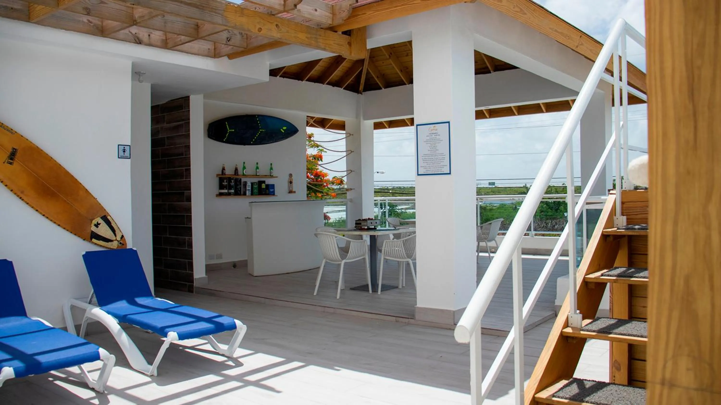Patio in Hotel Capriccio Mare y Restaurante