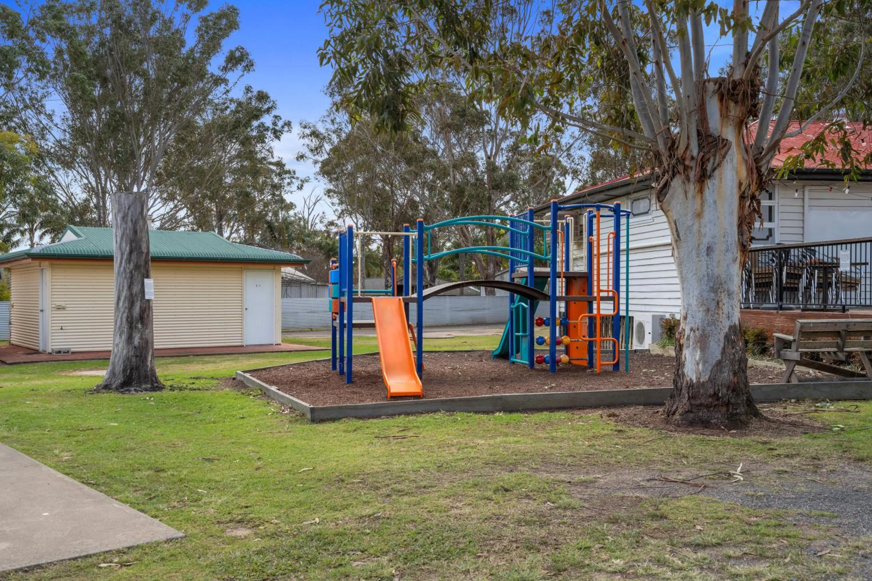 Children play ground in Crows Nest Tourist Park