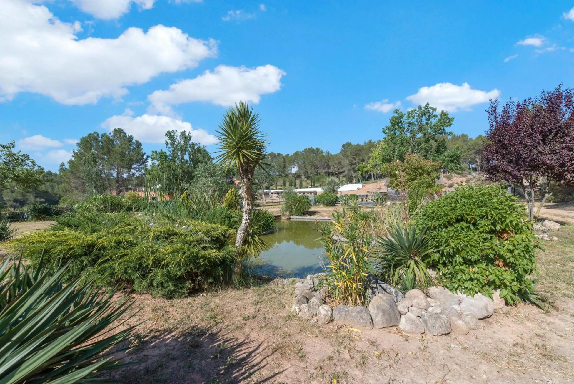 Garden view in Comarquinal Bioresort Penedes