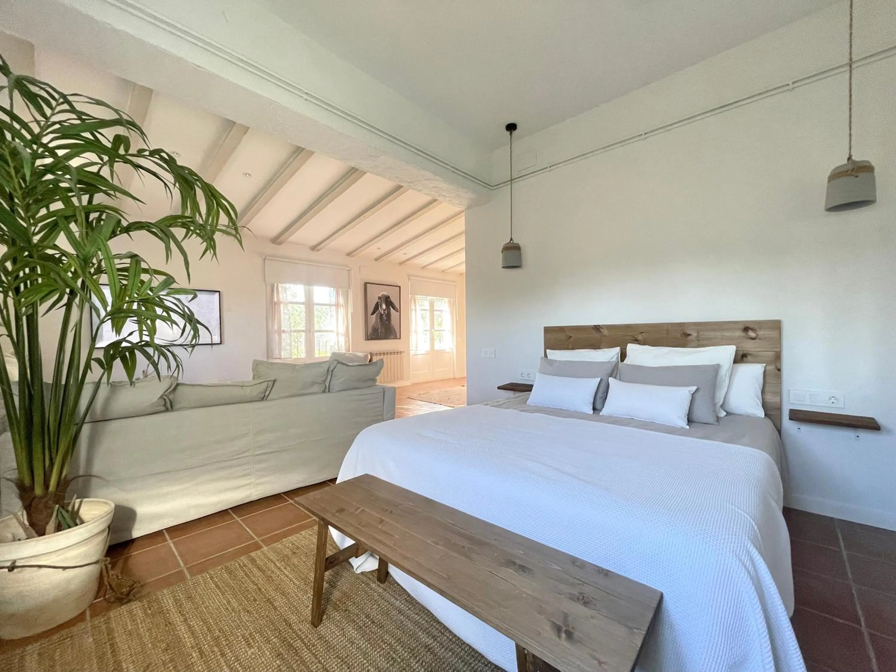 Bedroom, Bed in Comarquinal Bioresort Penedes