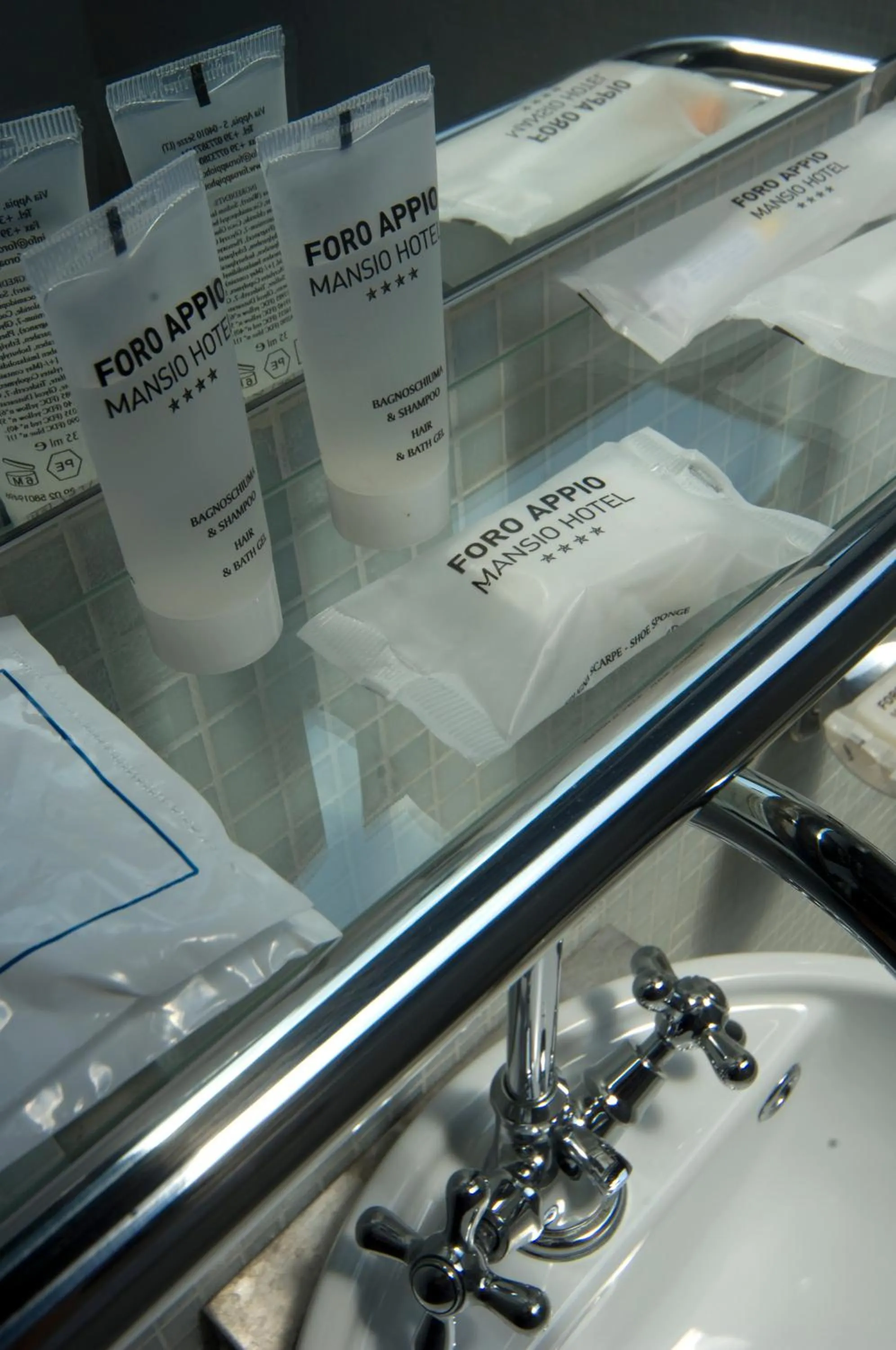 Decorative detail in Foro Appio Mansio Hotel