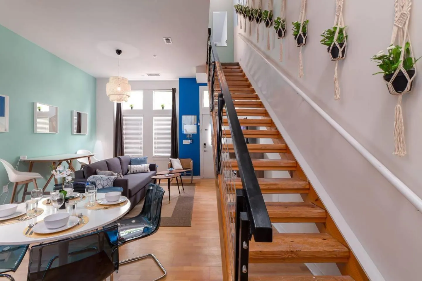 Living room in Trifecta City Loft Uptown CLT Superhost