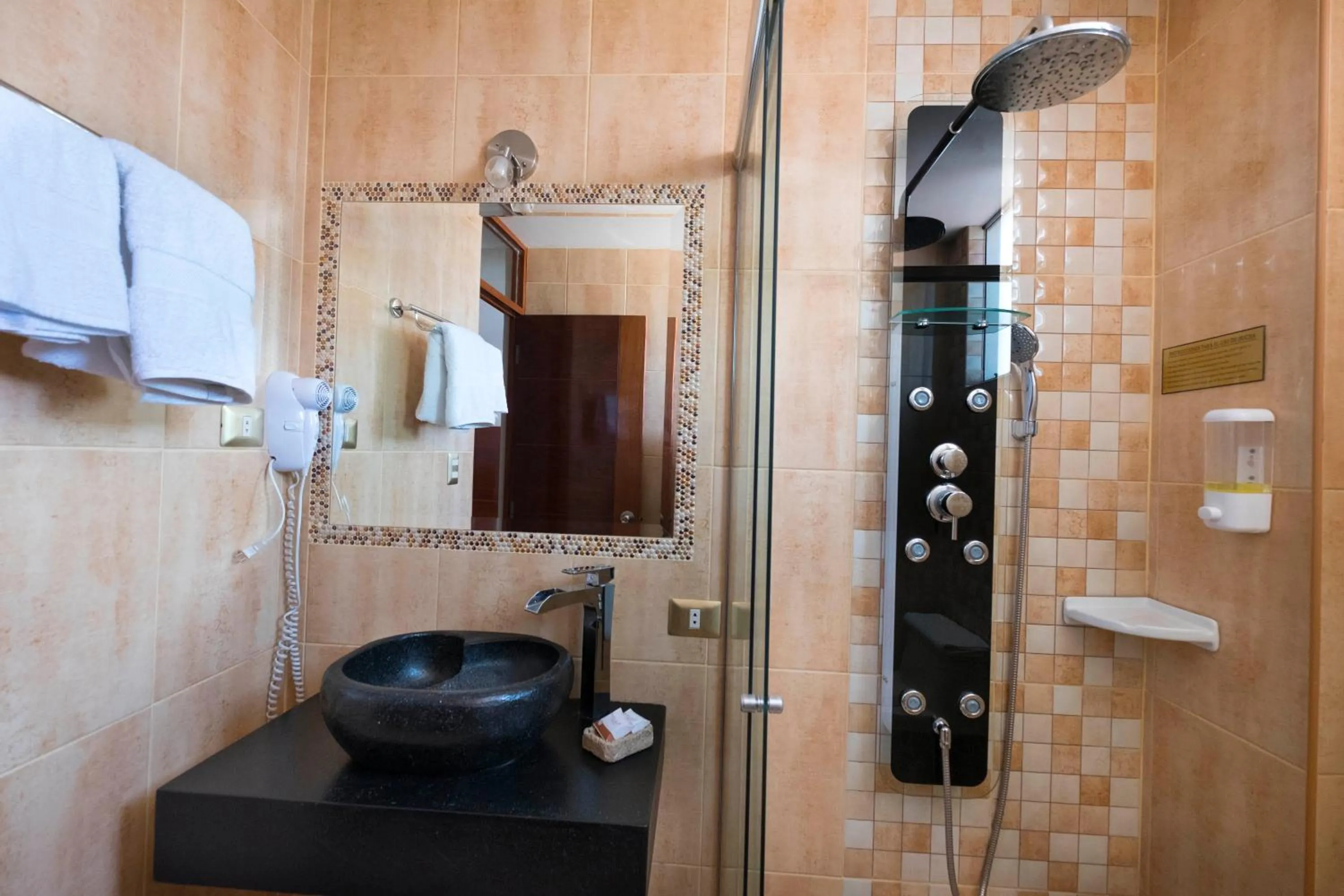 Shower in Hotel Tikary