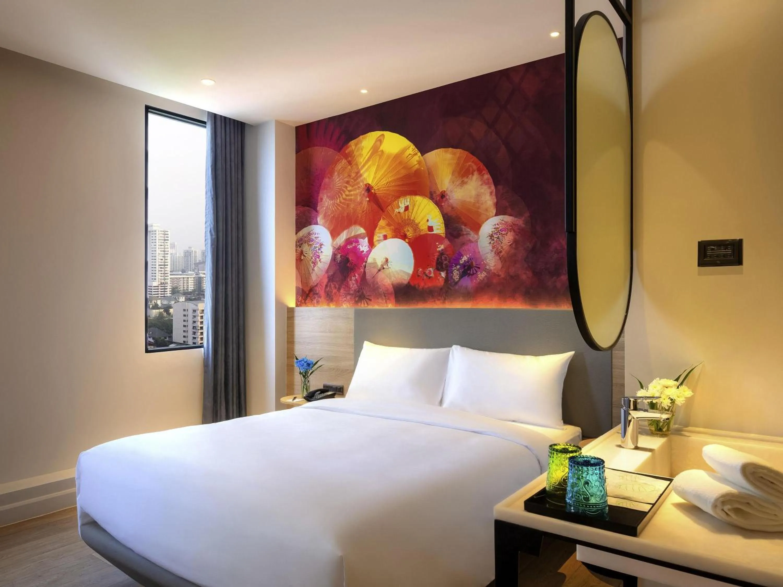 Bedroom, Bed in ibis Styles Bangkok Ratchada