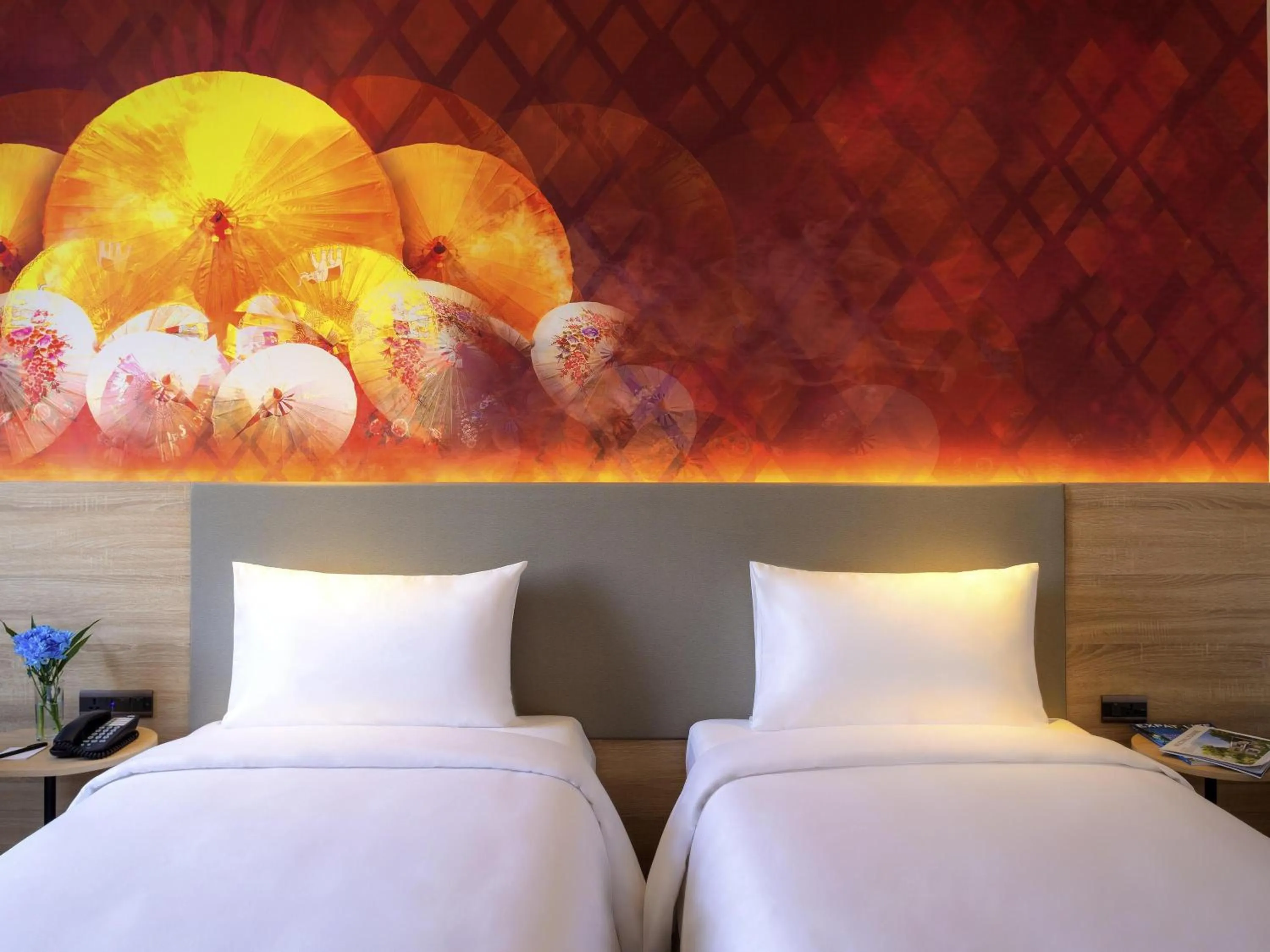 Bedroom, Bed in ibis Styles Bangkok Ratchada