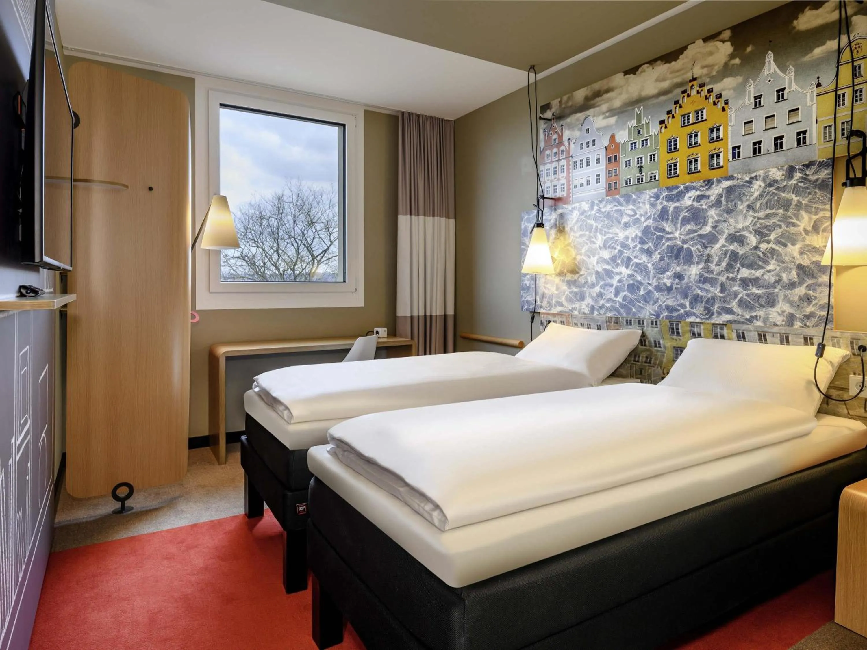 Bedroom, Bed in ibis Landshut City