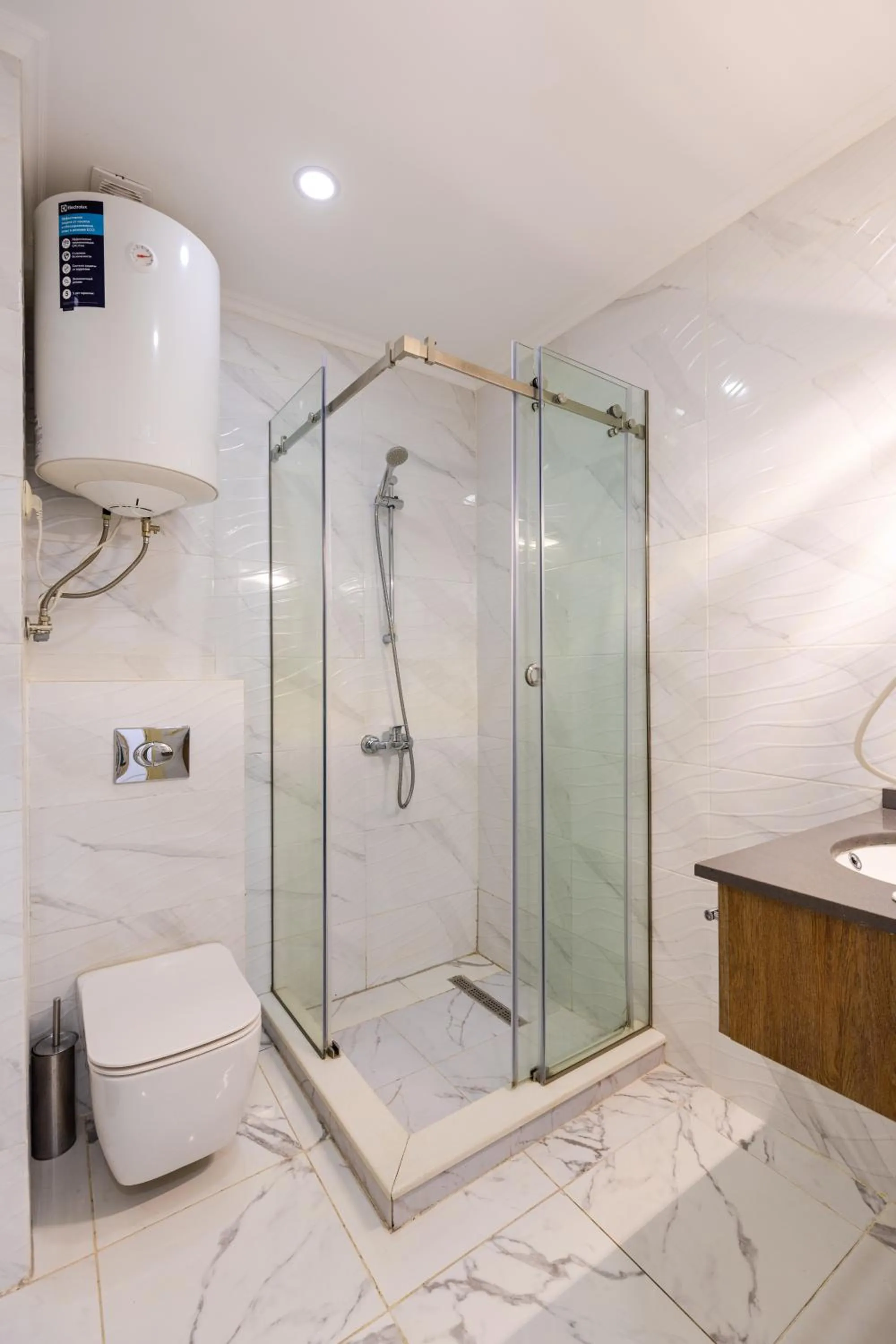 Bathroom in Aqua Batumi Hotel & Apartments