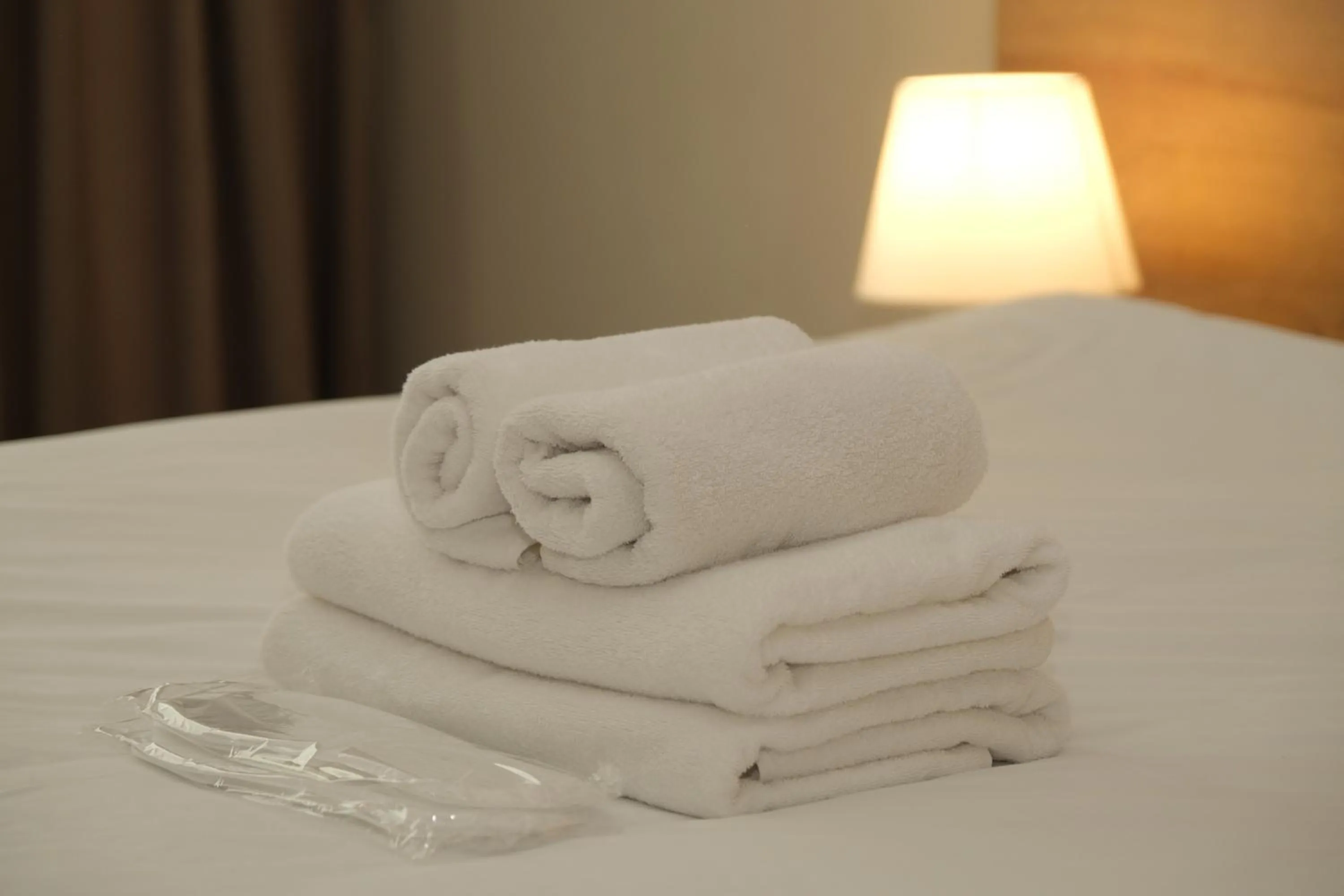 towels, Bed in Aqua Batumi Hotel & Apartments