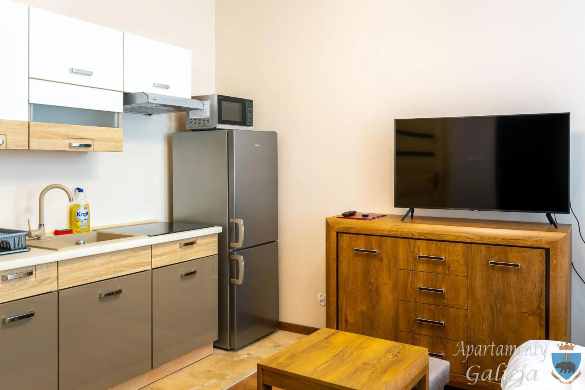 Kitchen or kitchenette in Apartamenty Galicja