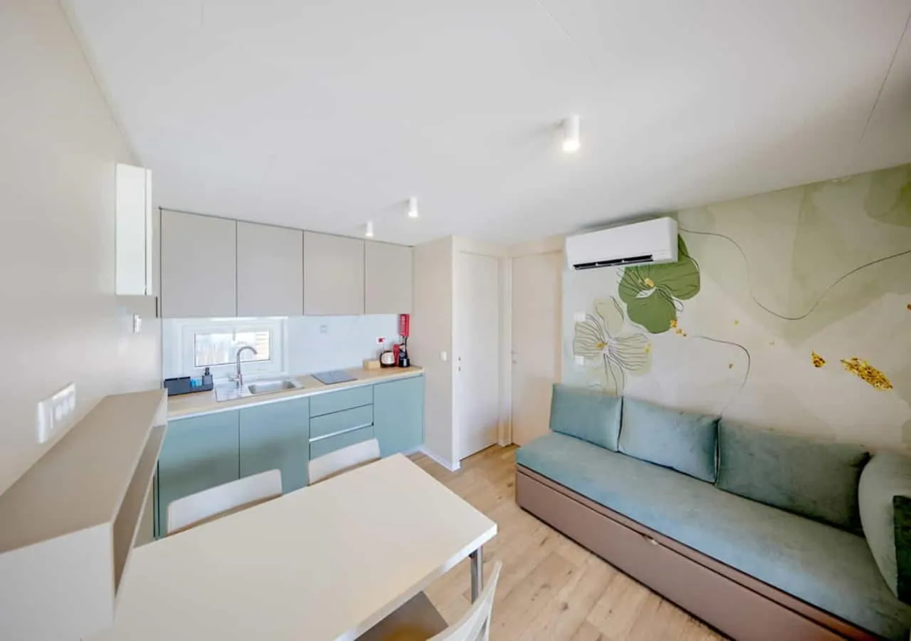 Living room in Mobile Homes Camping Plitvice