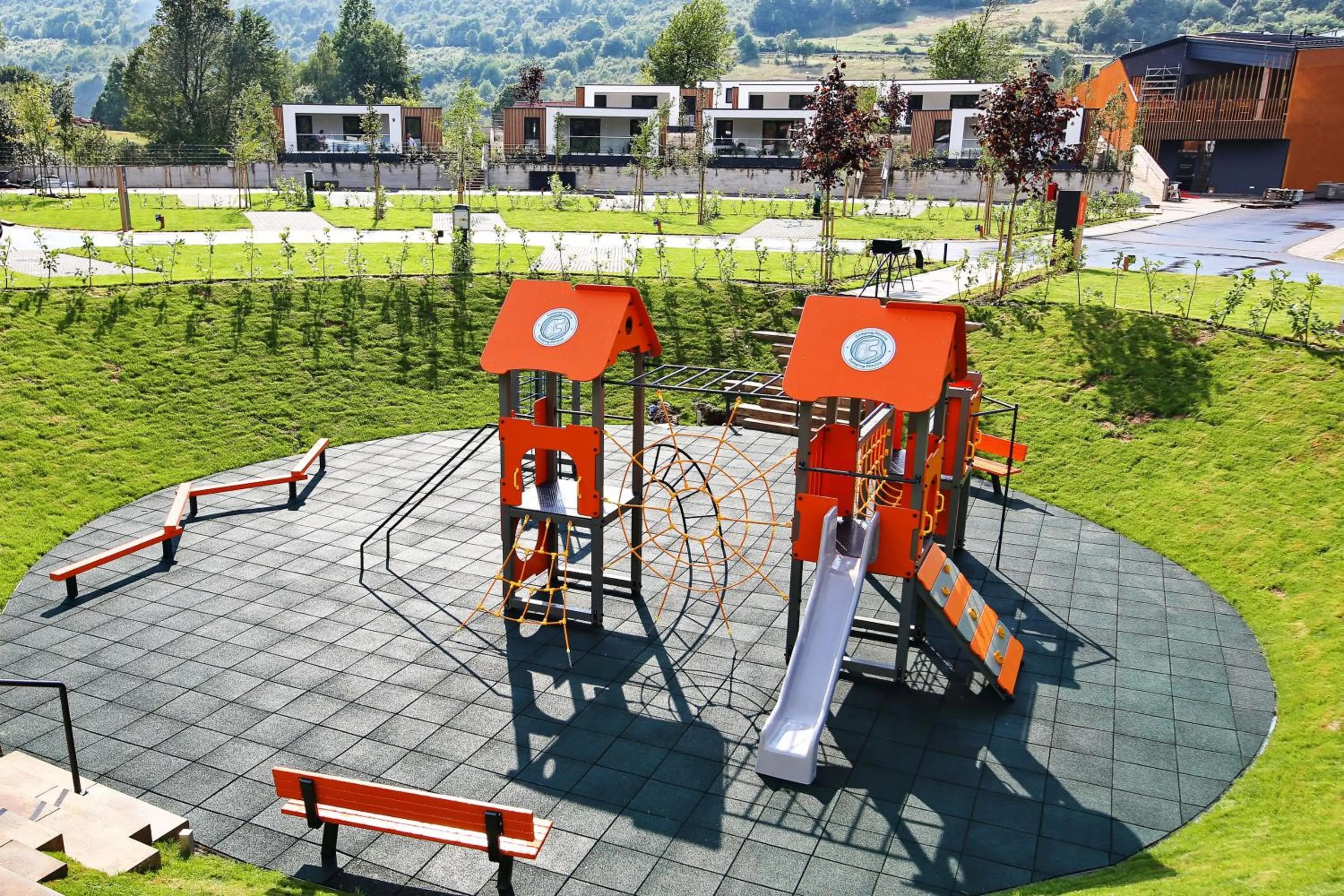 Children play ground in Mobile Homes Camping Plitvice