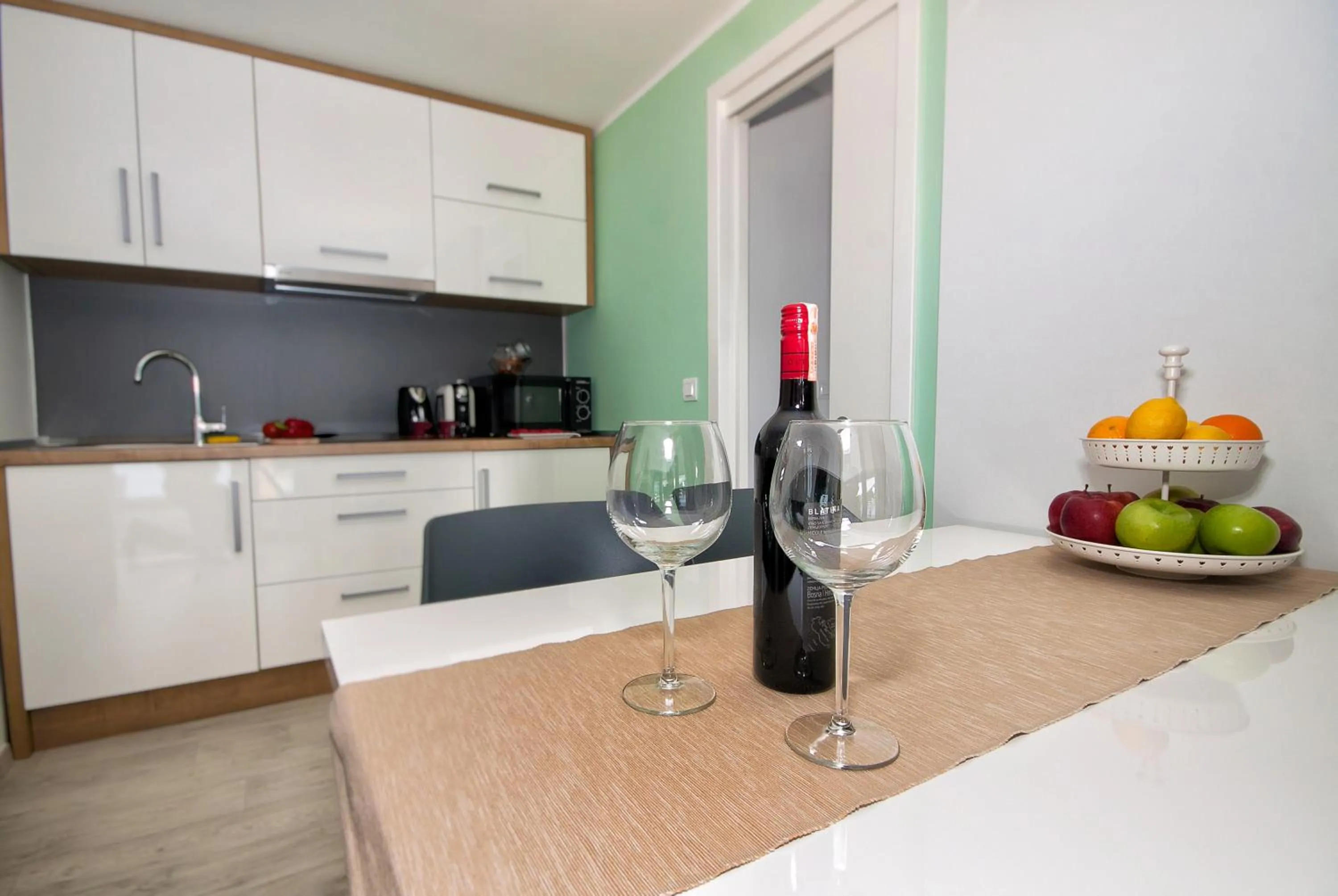 Kitchen or kitchenette in Mobile Homes Camping Plitvice