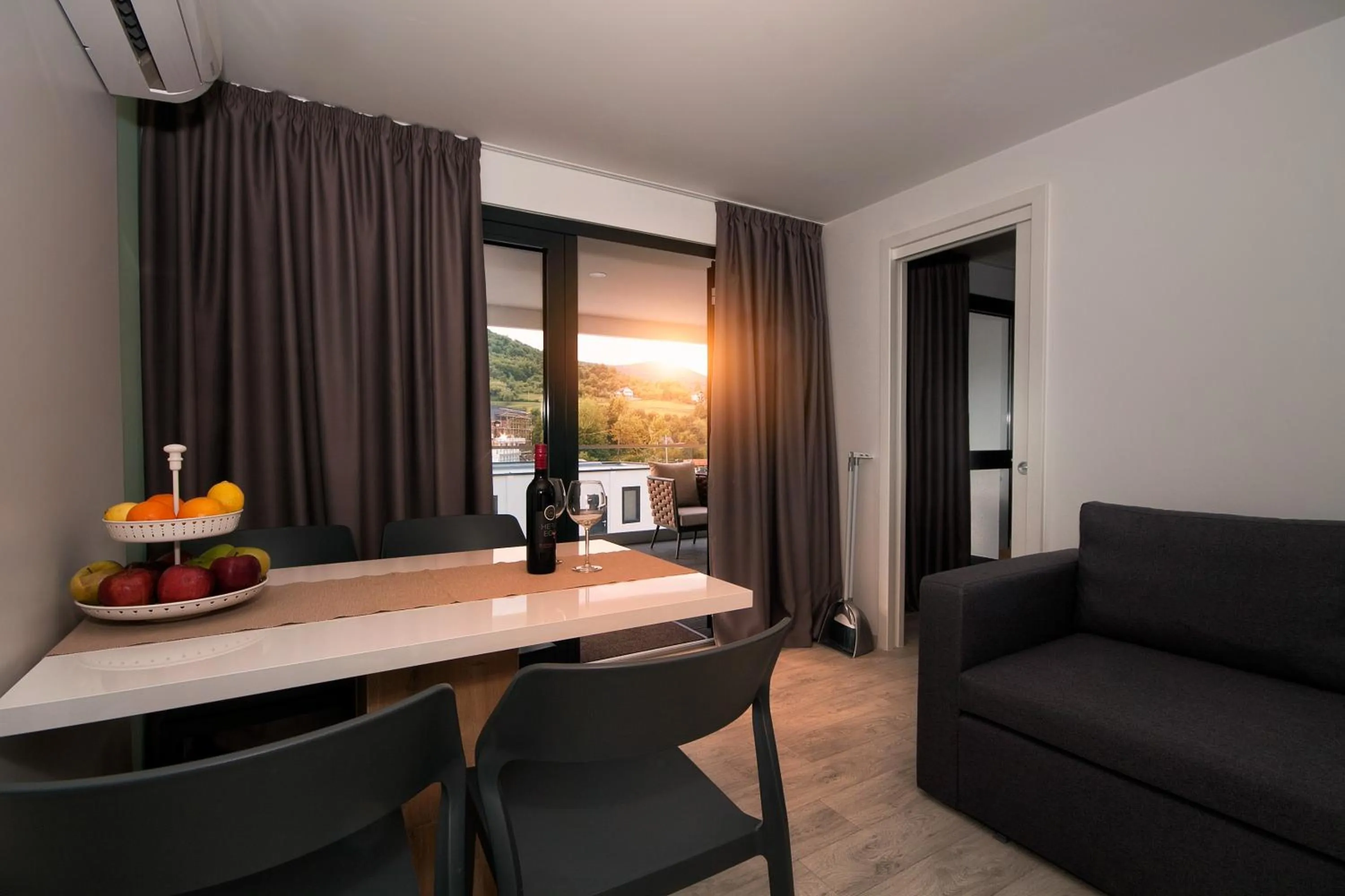 Living room in Mobile Homes Camping Plitvice