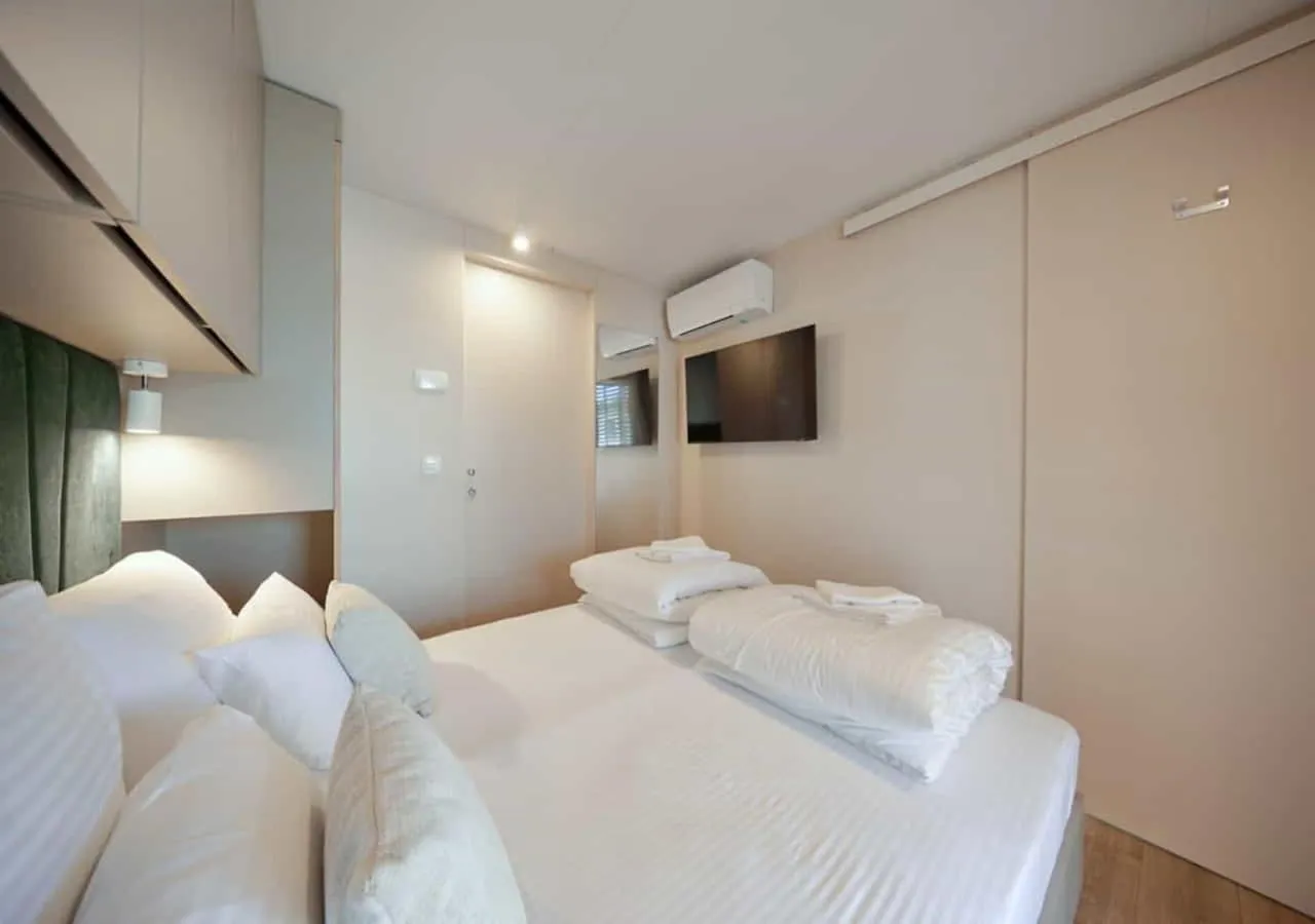 Bedroom, Bed in Mobile Homes Camping Plitvice