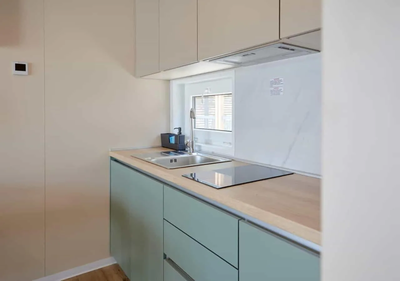 Kitchen or kitchenette in Mobile Homes Camping Plitvice