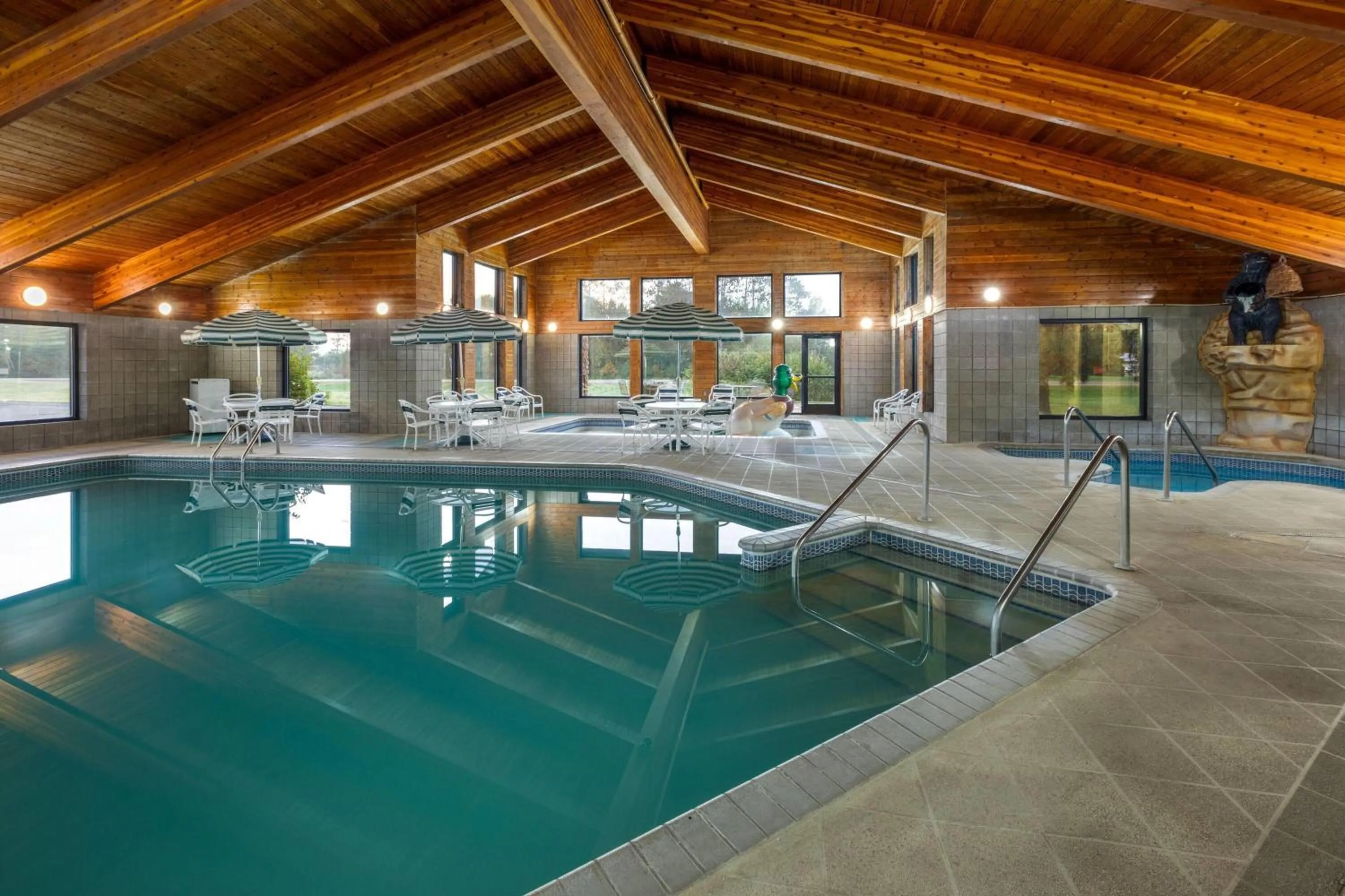 Swimming pool in Shell Lake Lodge, a Travelodge by Wyndham