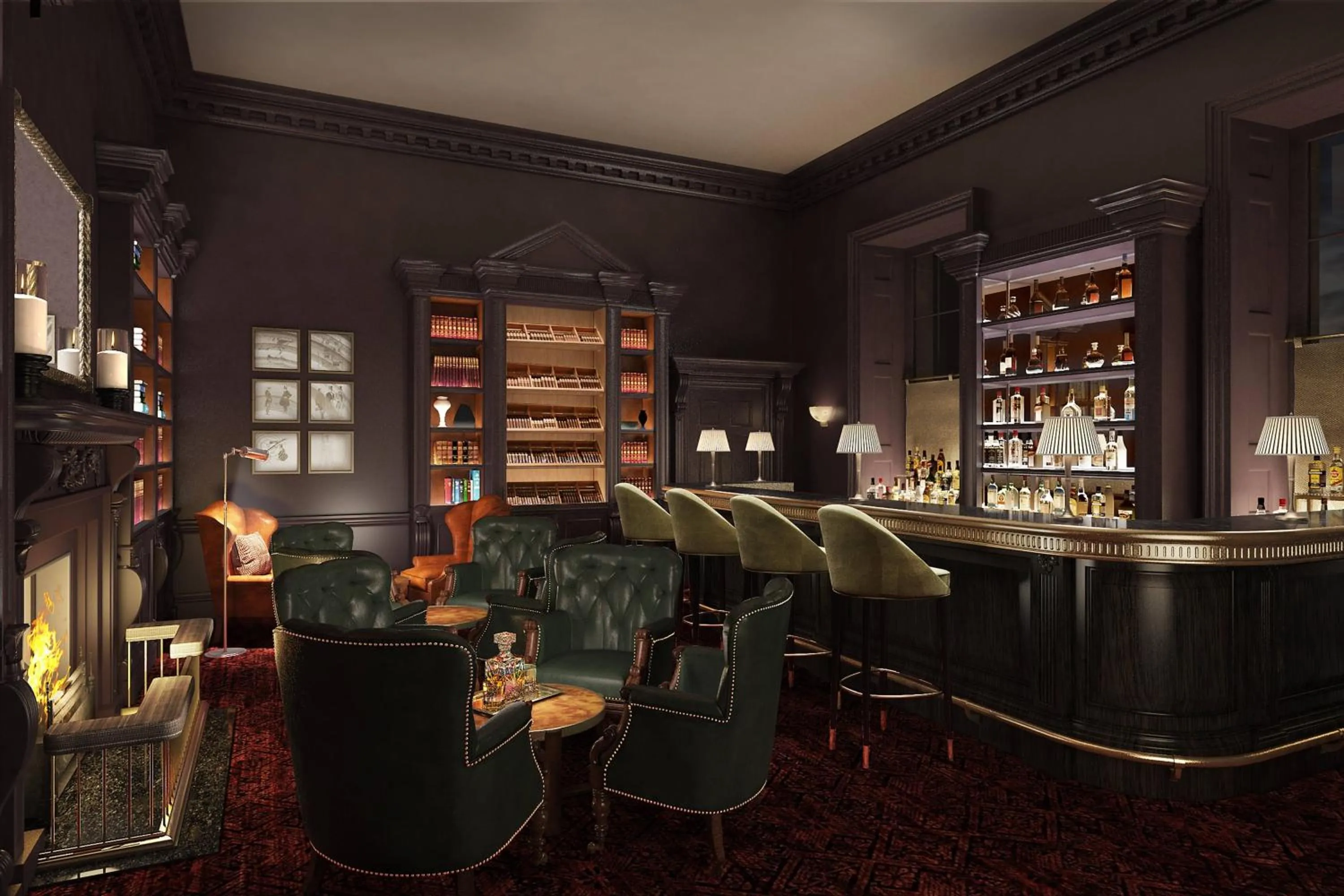 Lounge or bar in The Langley, a Luxury Collection Hotel, Buckinghamshire