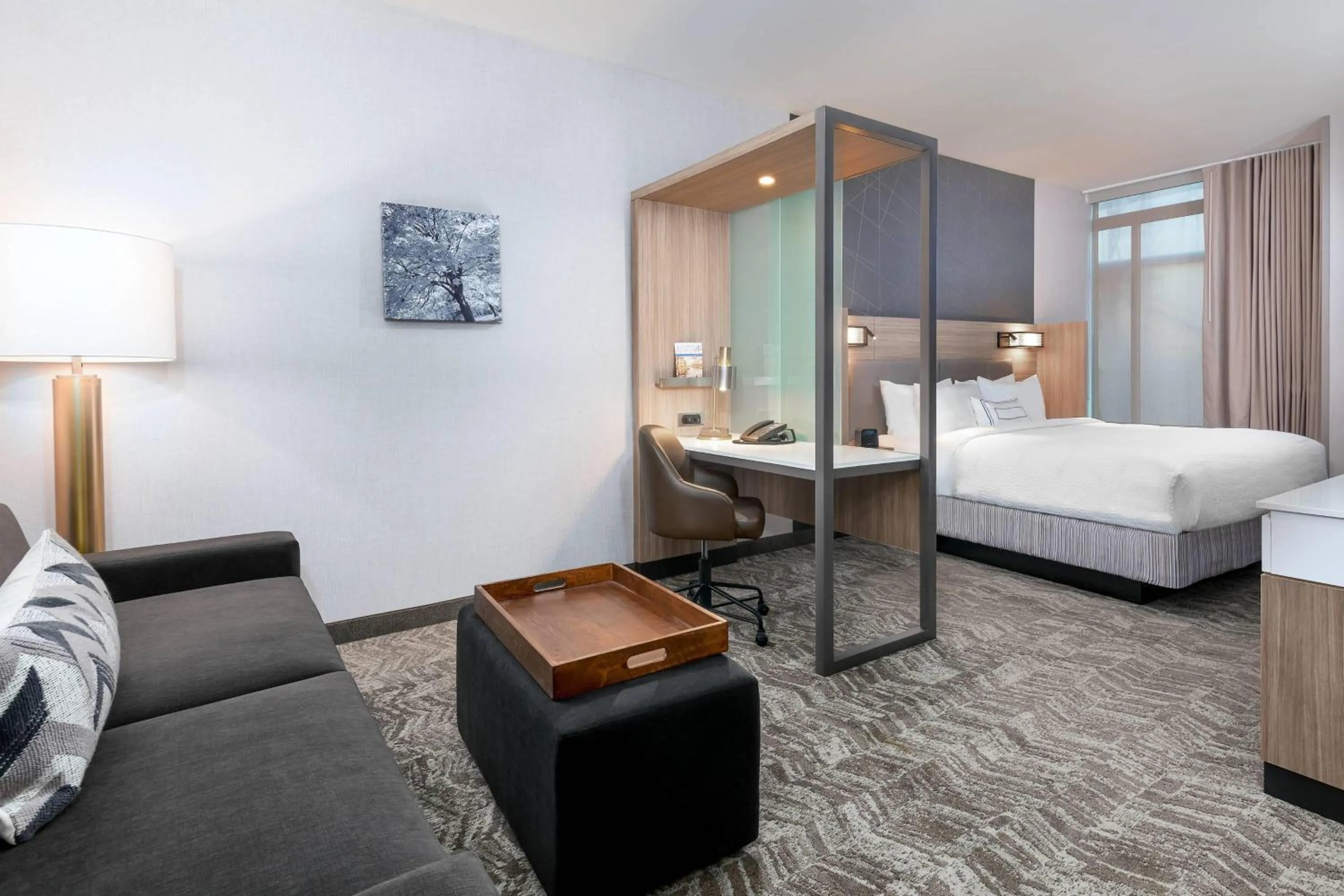 Photo of the whole room, Bed in SpringHill Suites by Marriott Indianapolis Westfield