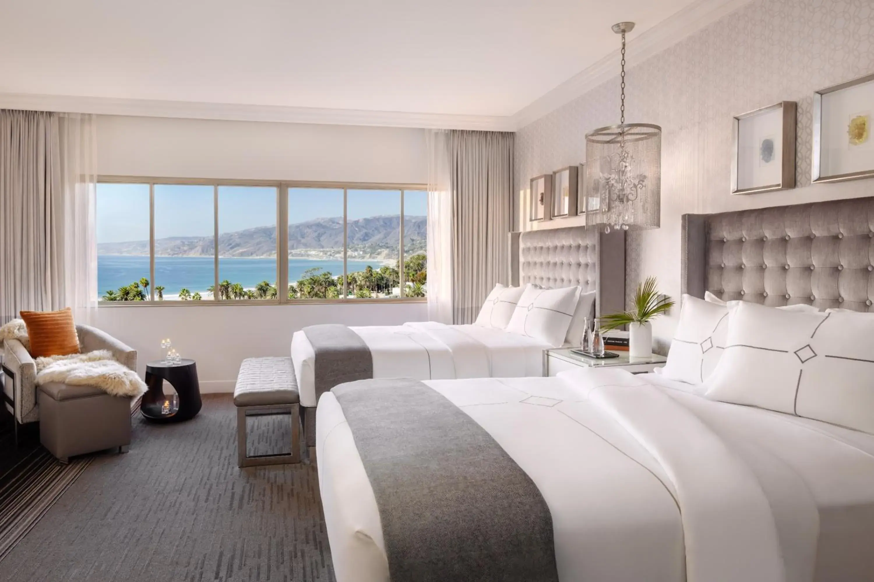 Premier Room with Two Queen Beds with Ocean View in Huntley Santa Monica Beach Premier Room with Two Queen Beds with Ocean View in Huntley Santa Monica Beach