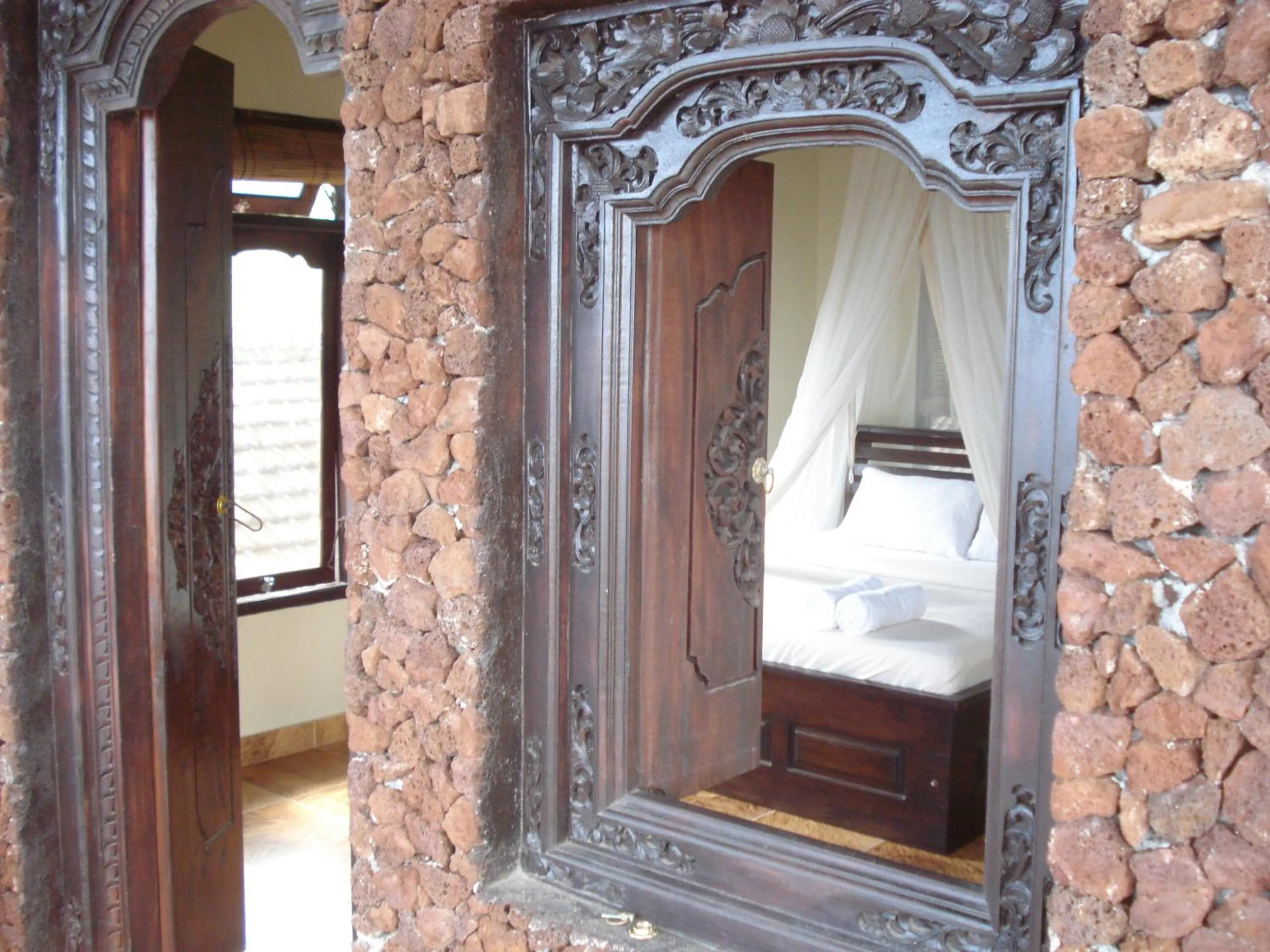 Bedroom in Bulih Beach Bungalows