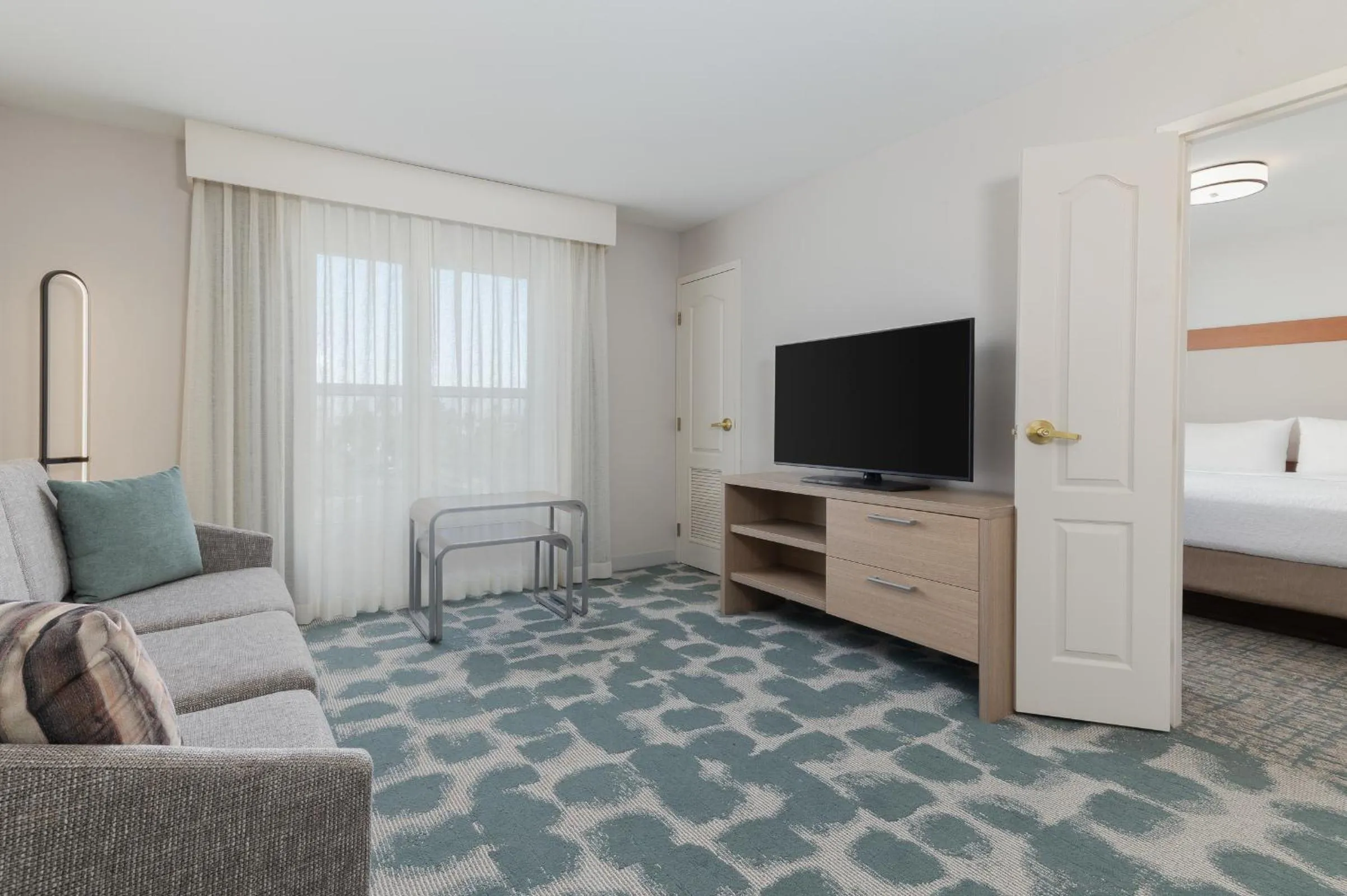 View (from property/room), Bed in Homewood Suites by Hilton Ontario Rancho Cucamonga