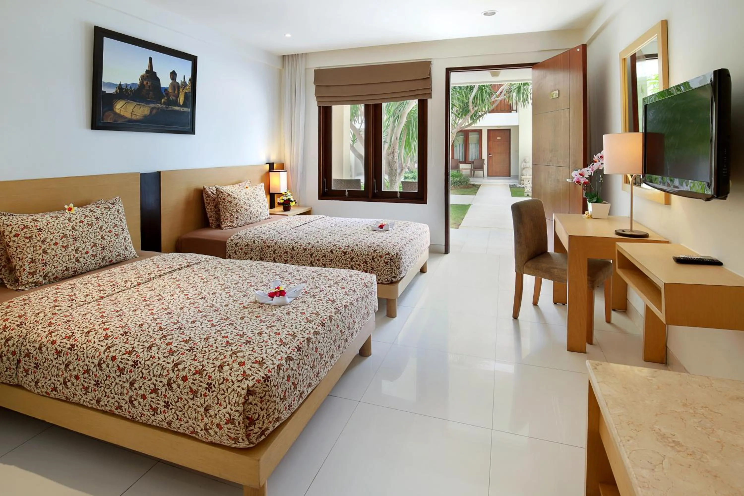 Garden view, Bed in Bali Relaxing Resort and Spa