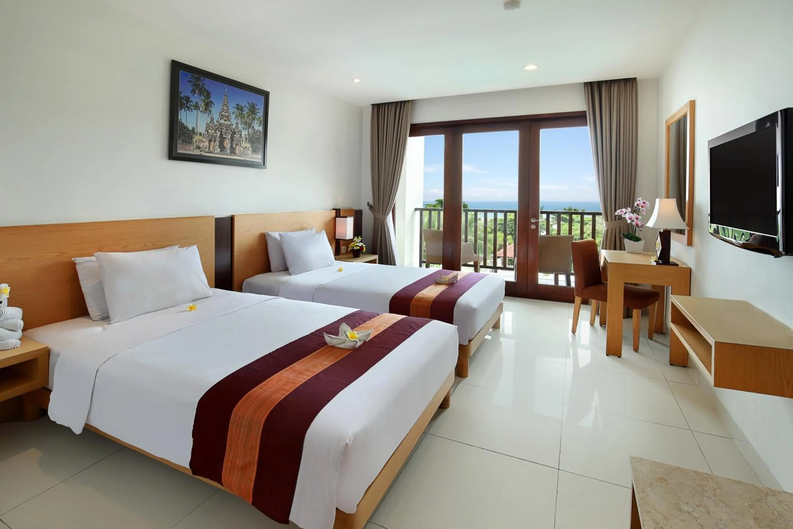 Sea view, Bed in Bali Relaxing Resort and Spa