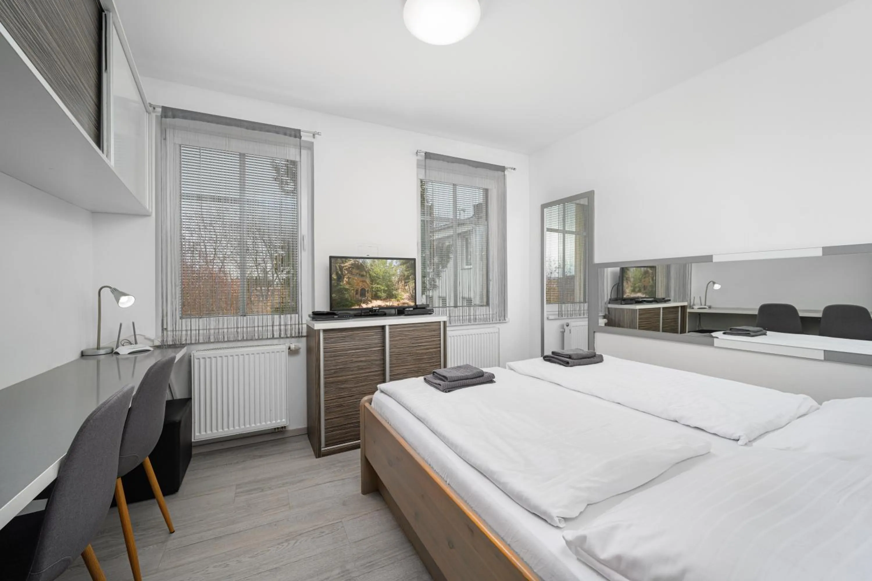TV and multimedia, Bed in Apartmá SunGarden Liberec