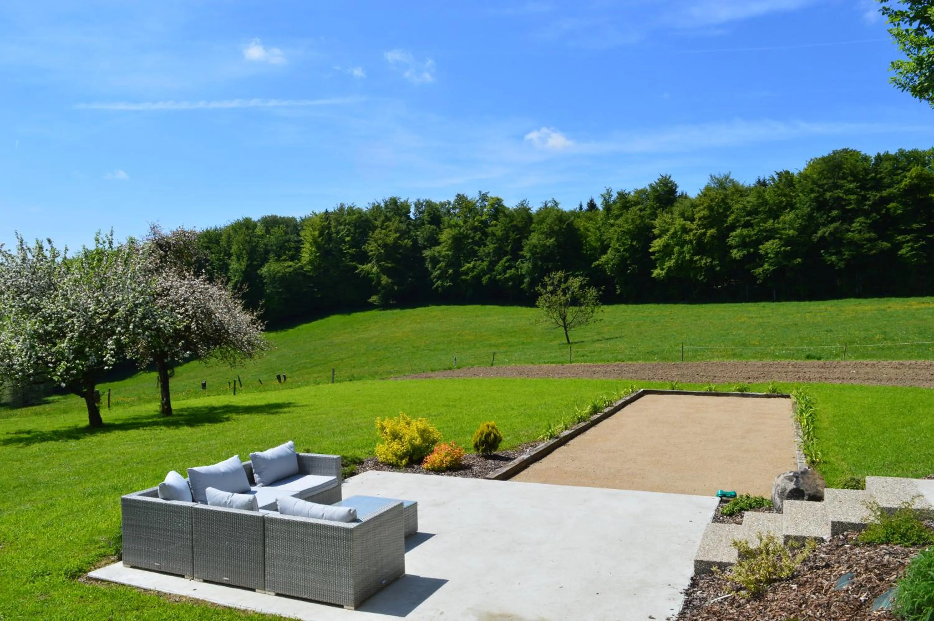 Balcony/Terrace in Chambres et table d'hôtes La Trottelée