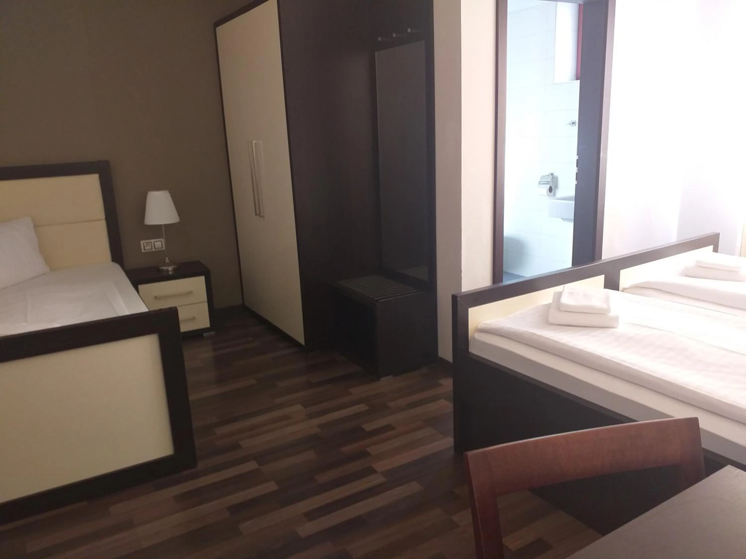 Bed in Garní Hotel Corona