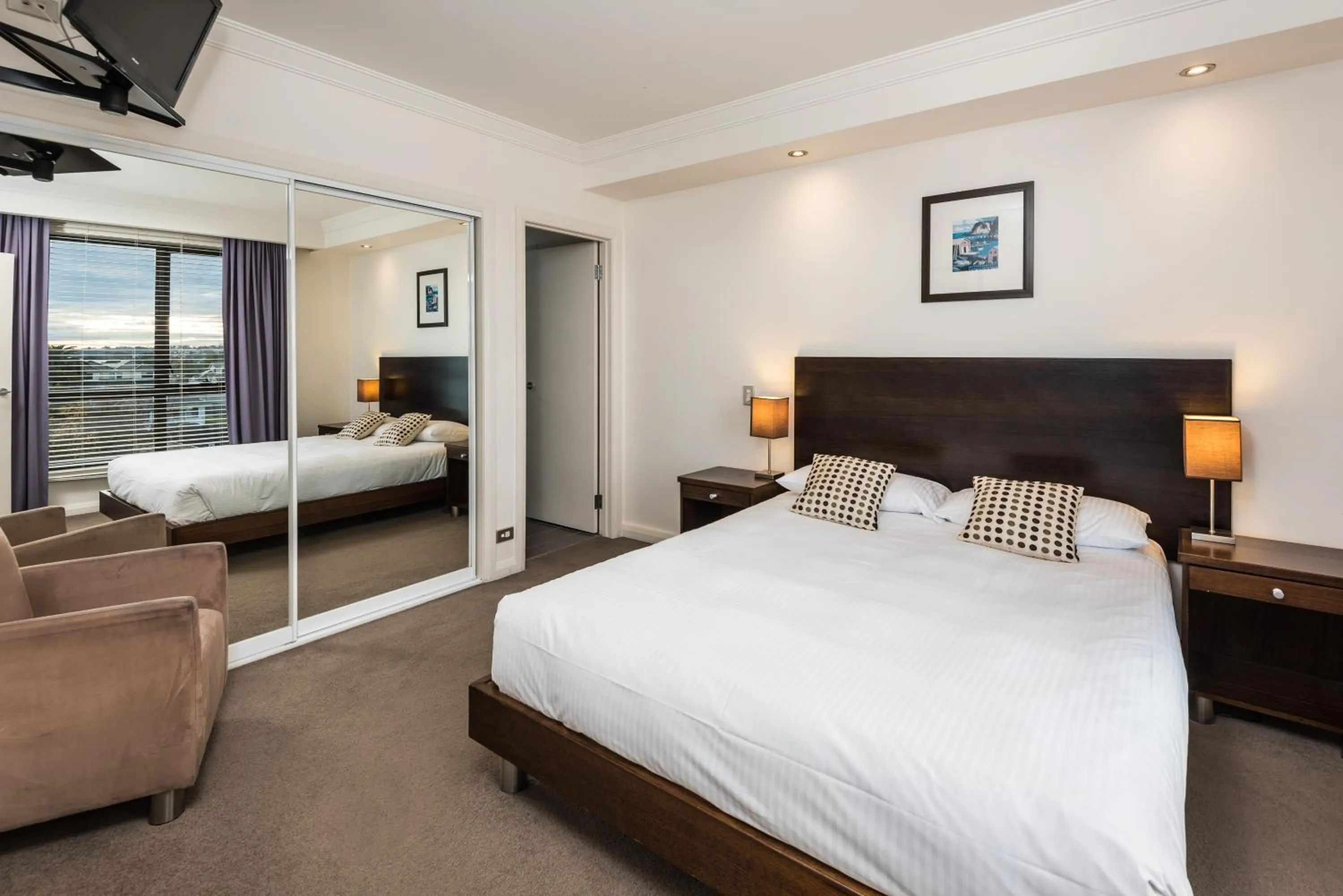 Bed in The Esplanade Resort And Spa