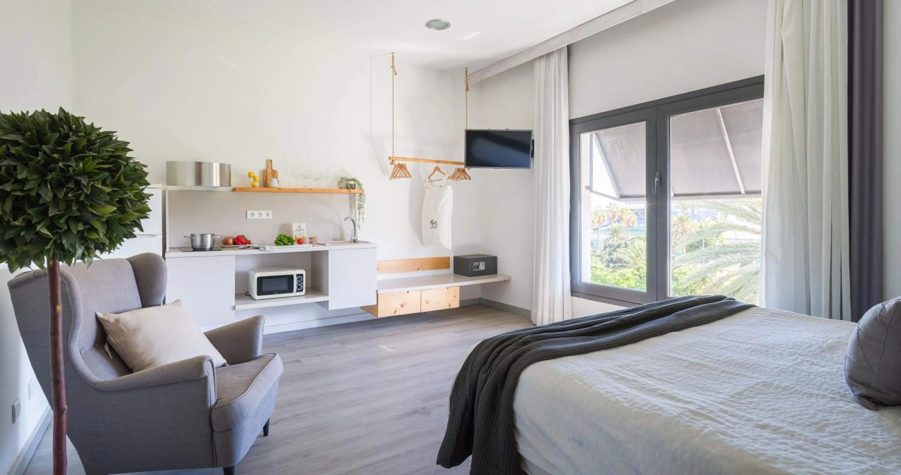 View (from property/room), Bed in Hotel Catalina