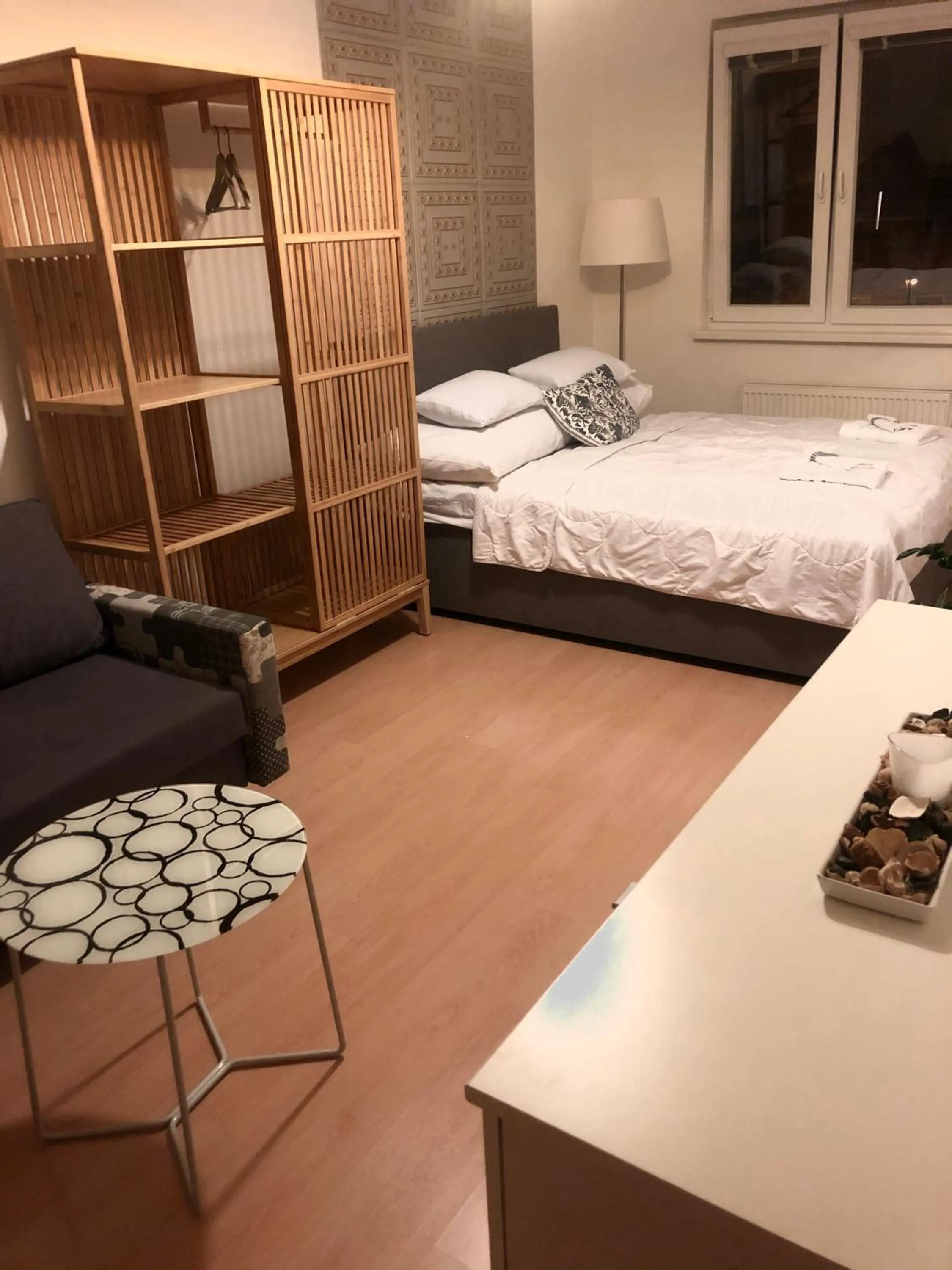 Bedroom, Bed in Richie Apartment near Aquapark