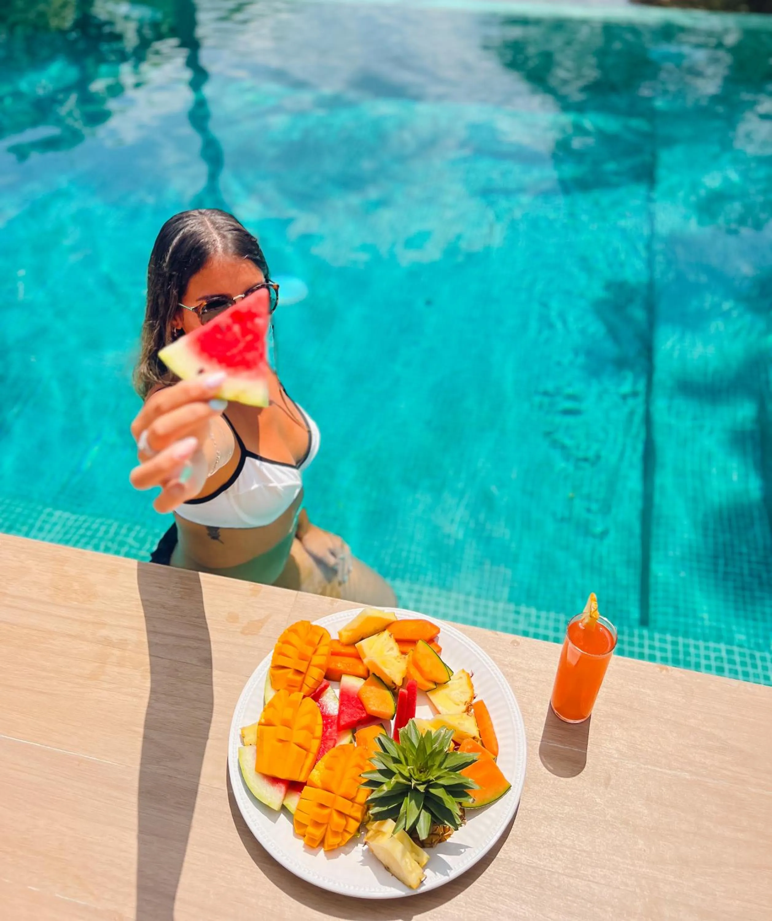 Swimming pool in Azulea Bacalar Hotel & Spa - Lagoon Front